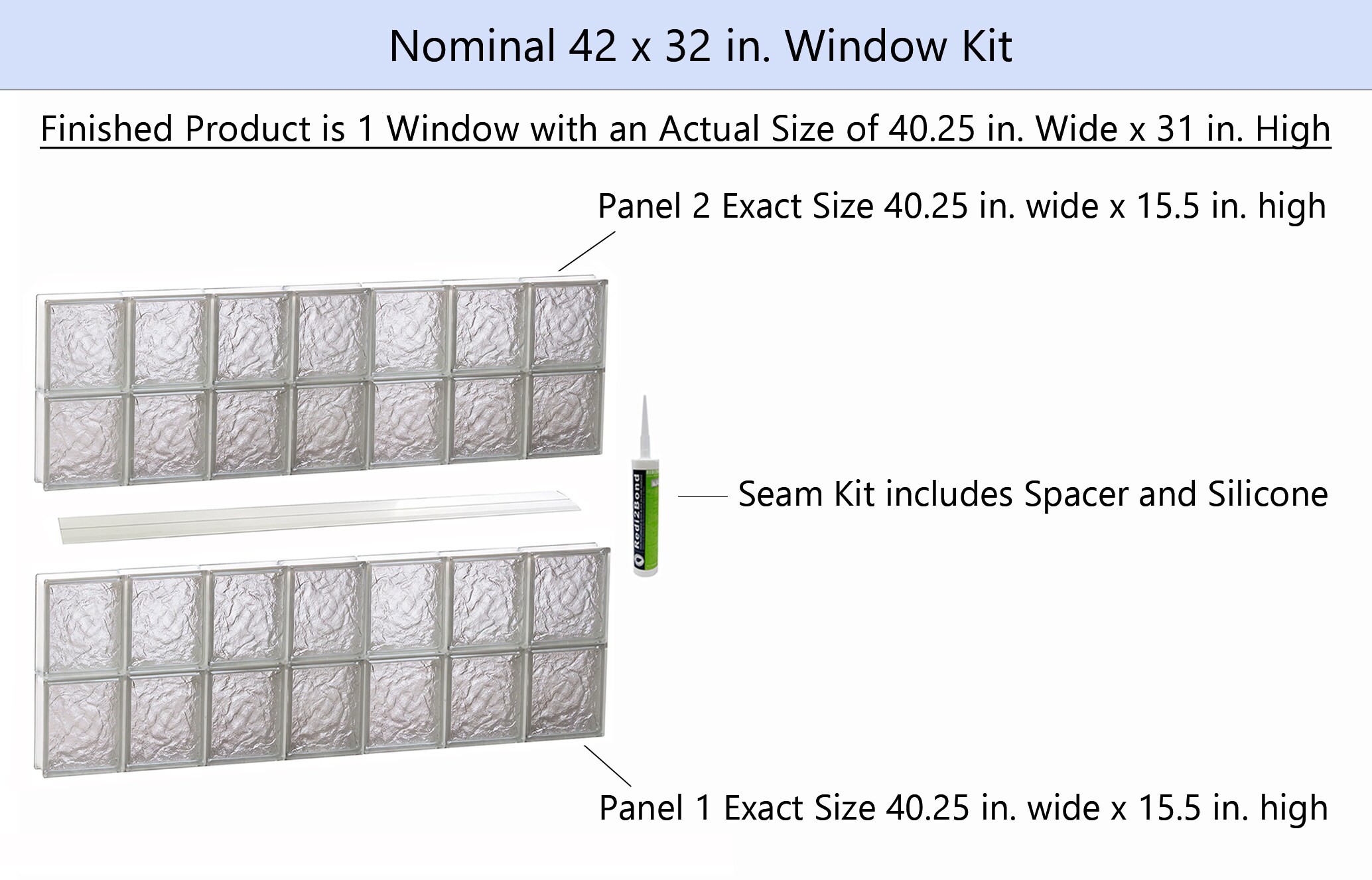 REDI2SET S4232IS Glass-Block-Windows - View #2