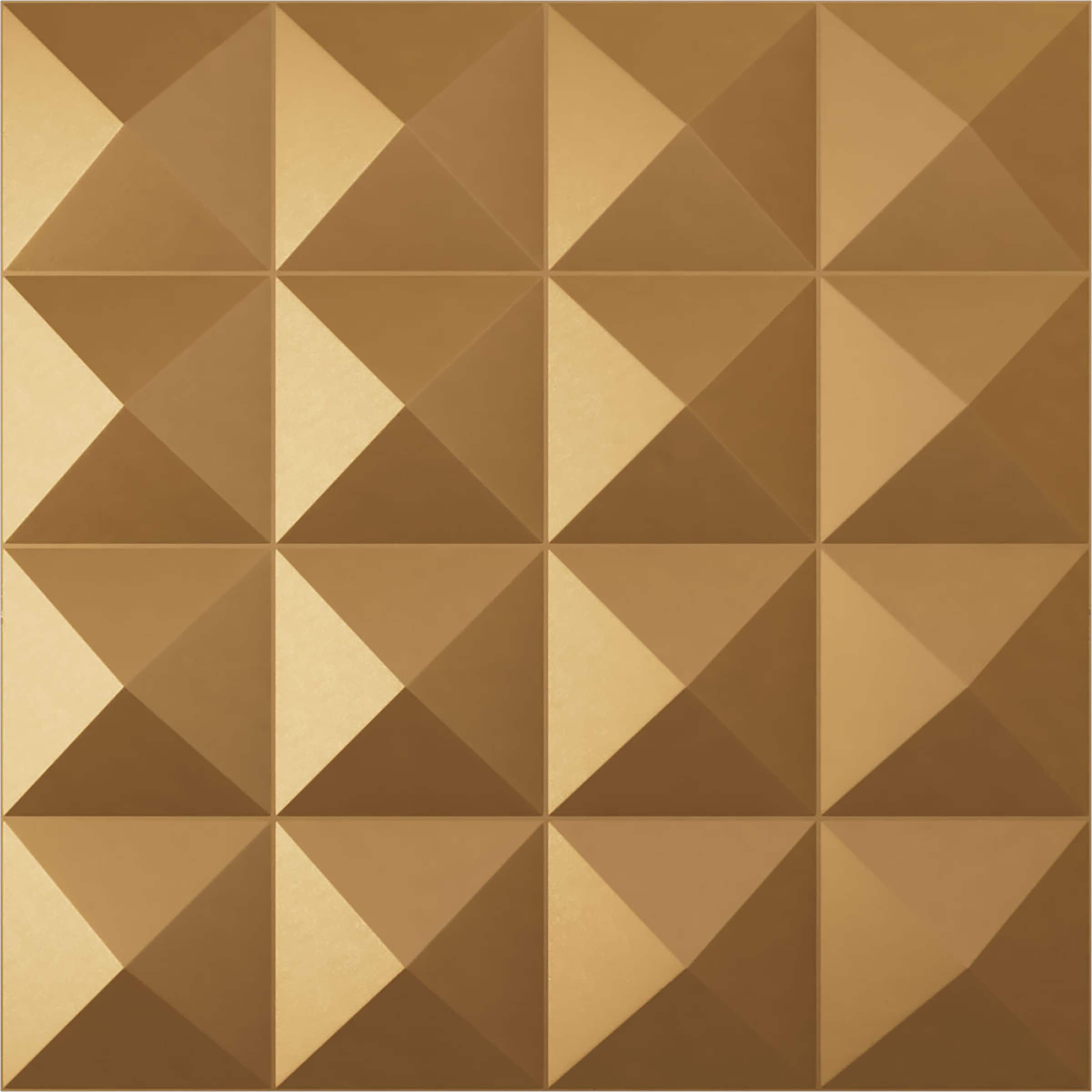 Ekena Millwork WP20X20CNBGL-CASE-12 19-5/8-in x 19-5/8-in Embossed Paintable/Stainable Gold PVC Wall Panel ( 12 -Pack, Covers 32.04-sq ft )