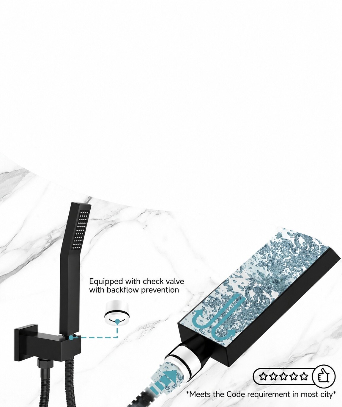 Aoibox LABXBZJN Bath-Shower-Facc - View #5