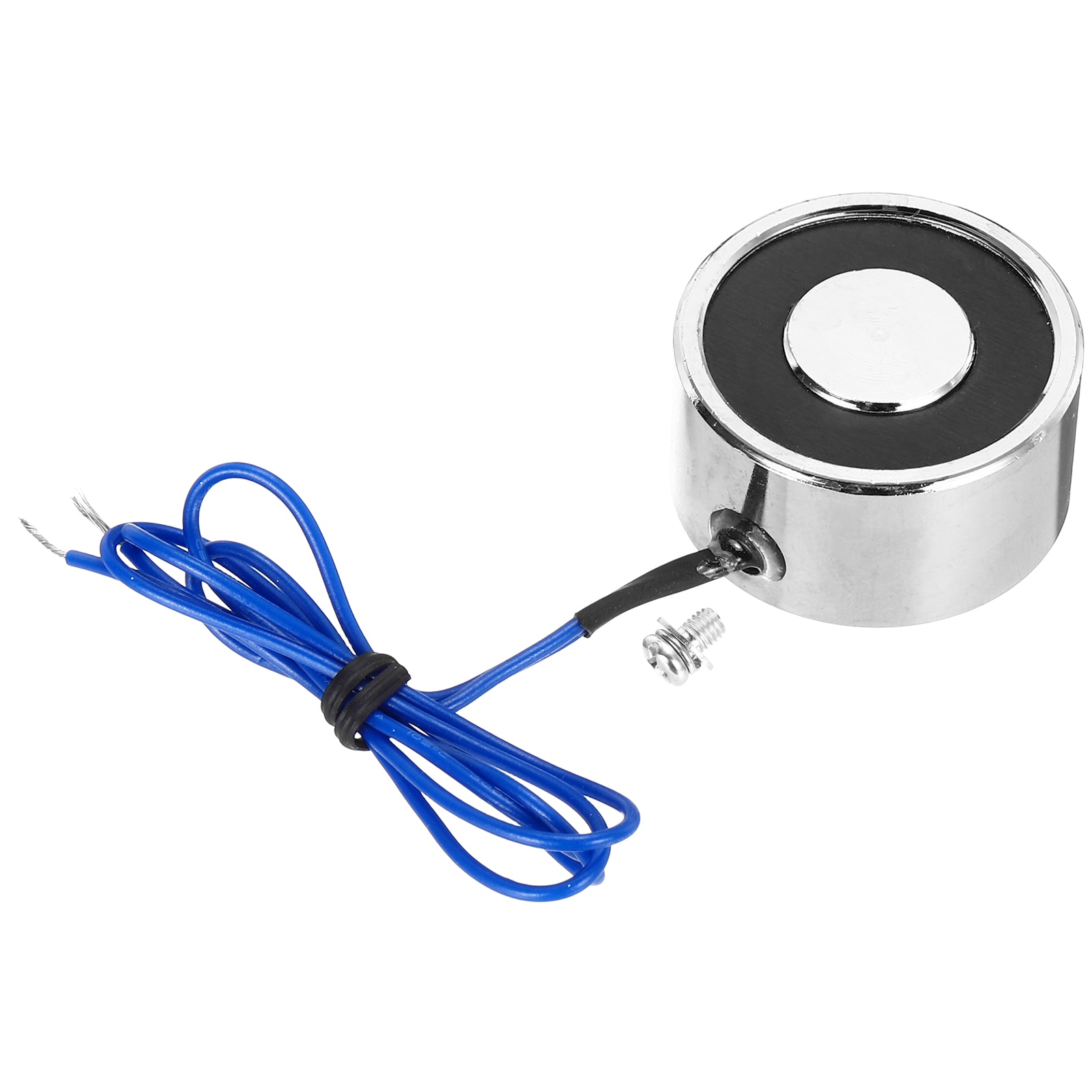 Unique Bargains Solenoid Electromagnet DC 12V 3W 44LB/20Kg Round Electric Magnet Electric Lifting Magnet 34x18mm for Automation Equipment #S26032400UX2243