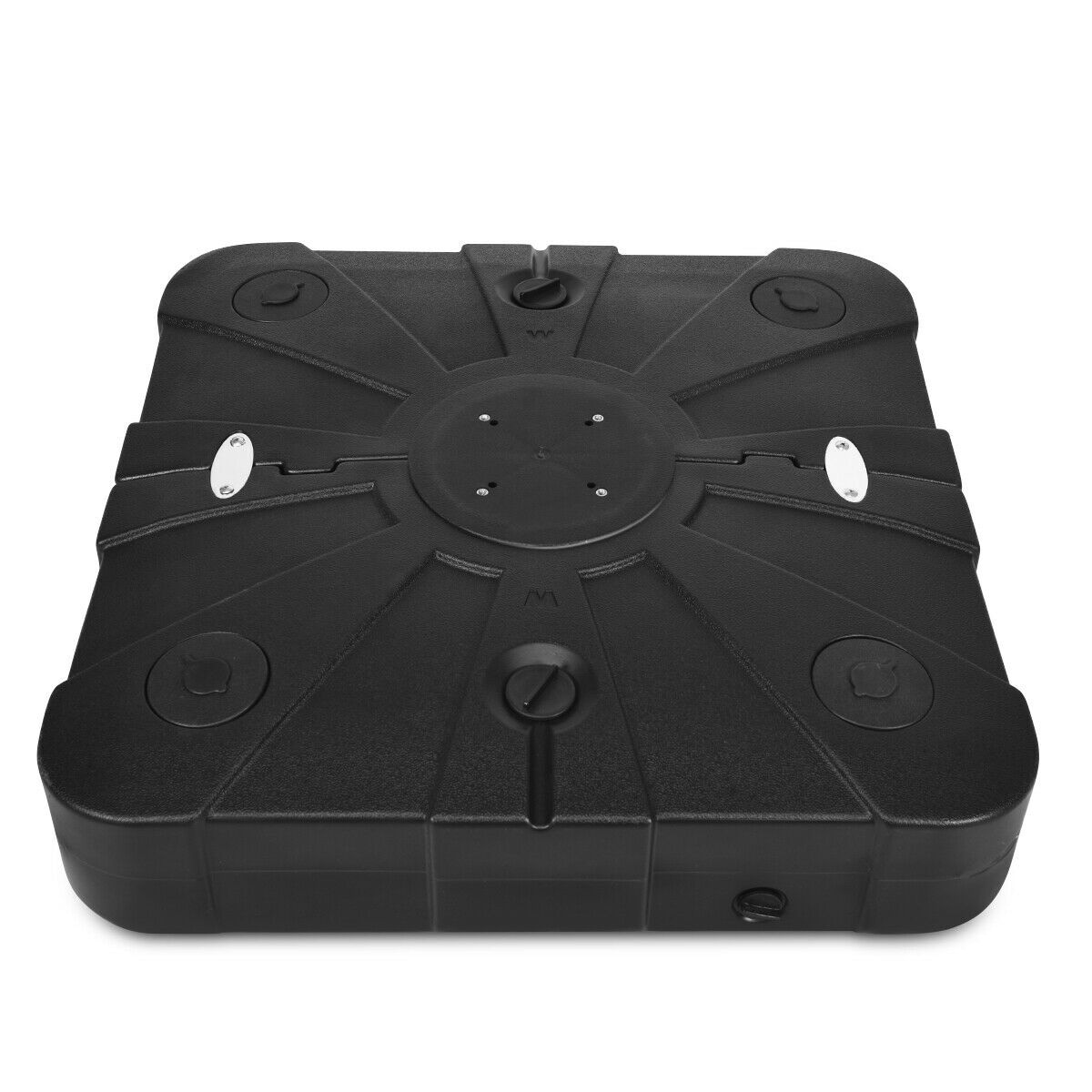 Slickblue - 260 lbs Offset Patio Umbrella Base with Wheels Sand Water Filled