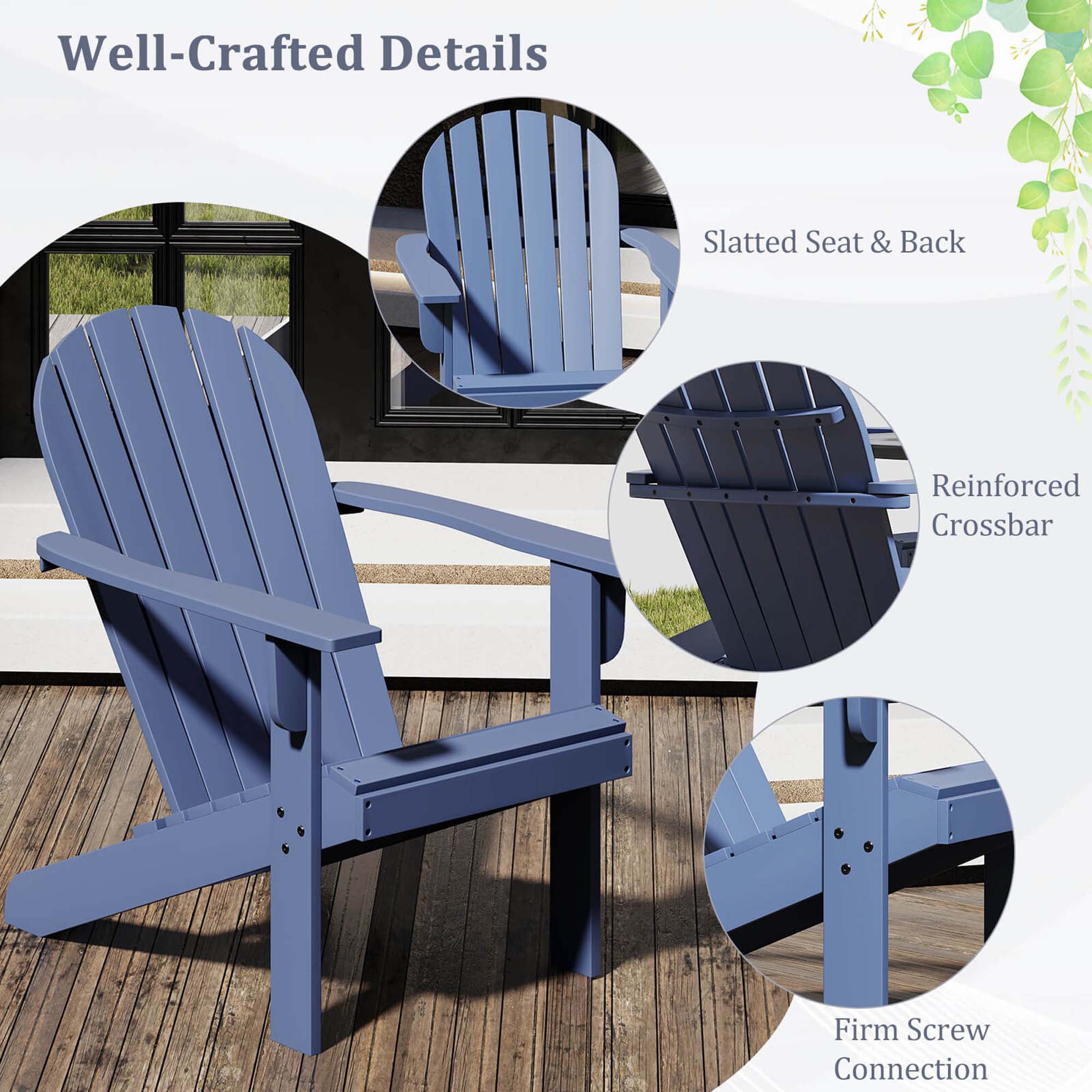 Costway HCST04346 Patio-Chairs - View #3