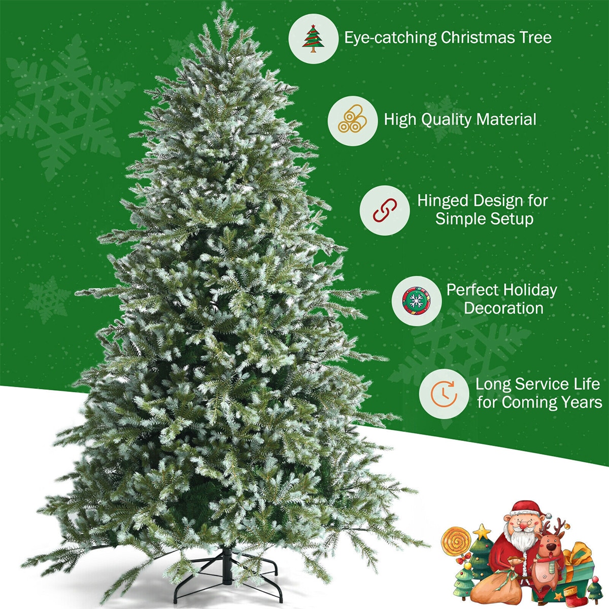 WELLFOR CM-HJY-23594 Artificial-Christmas-Trees - View #4