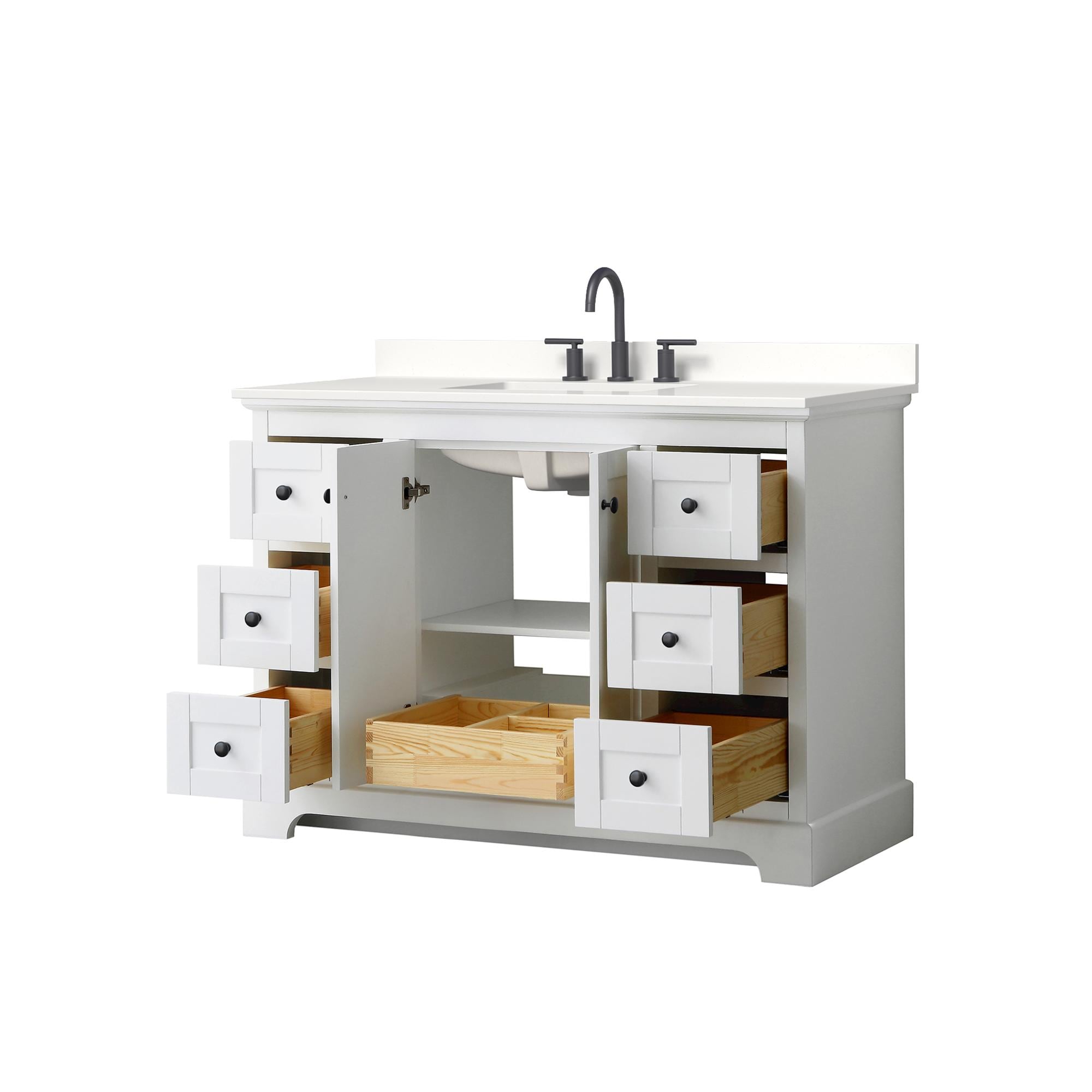 Wyndham Collection WCV232348SWBWQUS3MXX Bath-Vanity-Combo - View #3