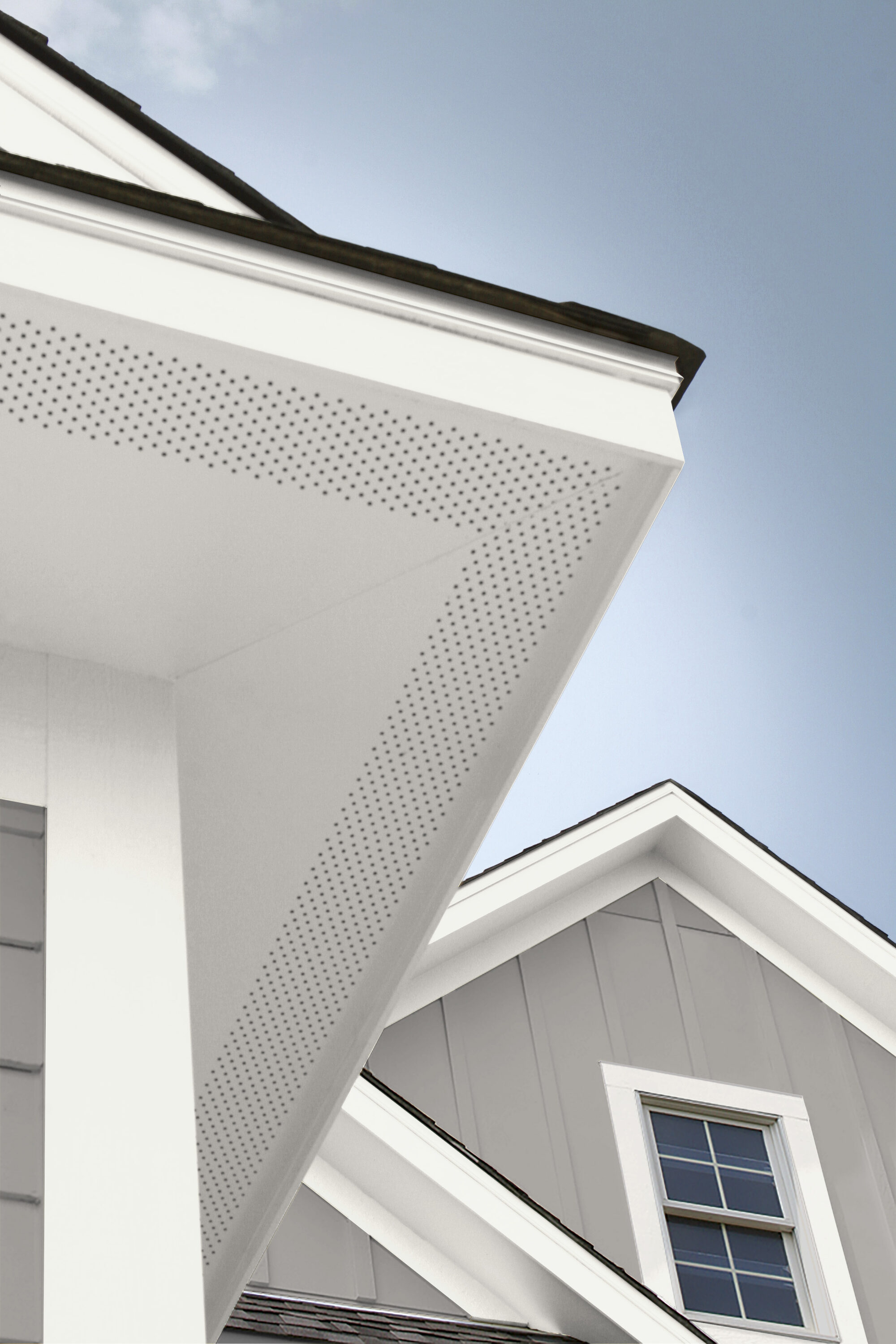 James Hardie 12 In X 144 In Statement Collection Hz5 Arctic White Fiber Cement Vented Soffit At