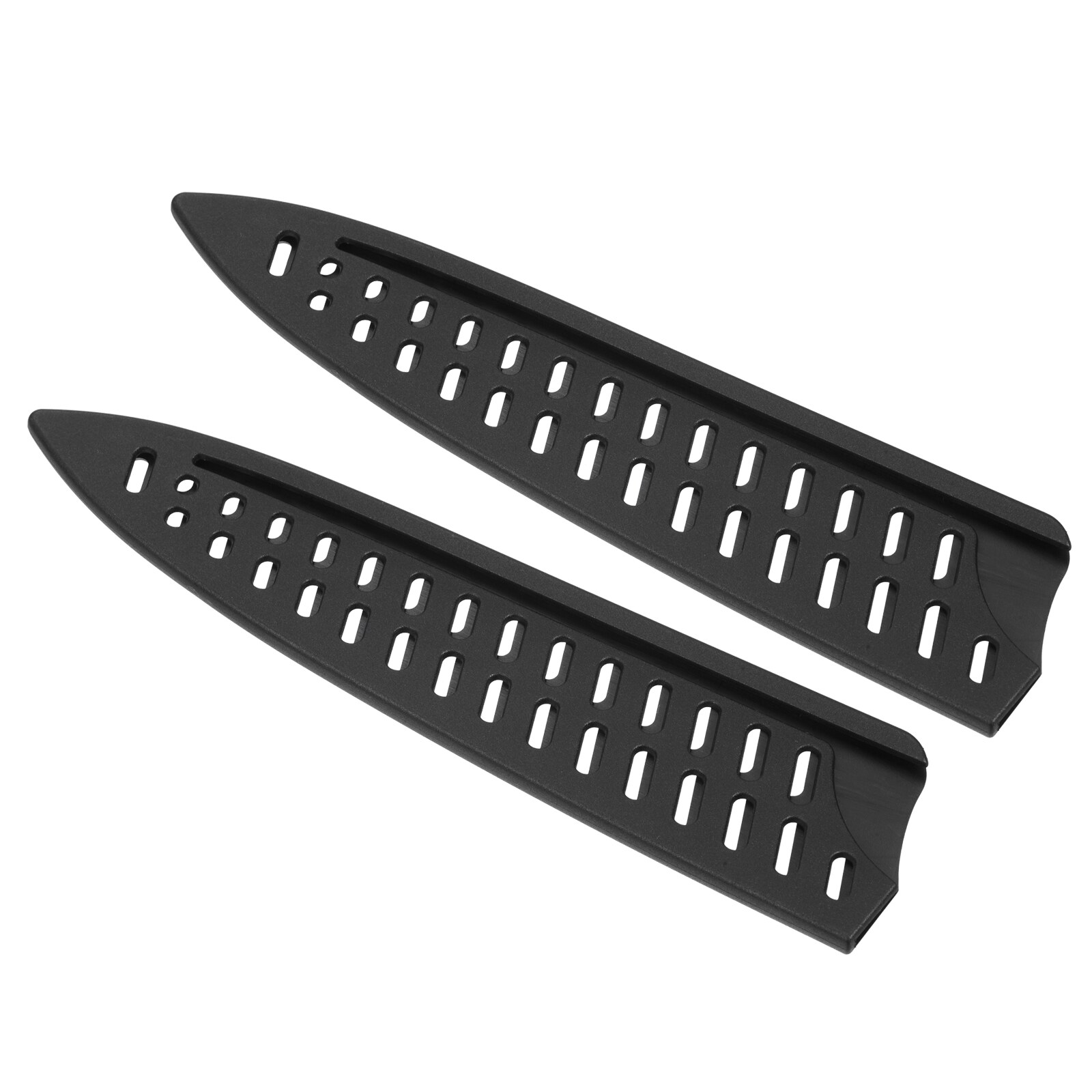 PATIKIL PP Safety Knife Cover Sleeves for 8 Inch Chef Knife 2pcs Knives Edge Guard Blade Protector Universal Knife Sheath Portable for Kitchen Black