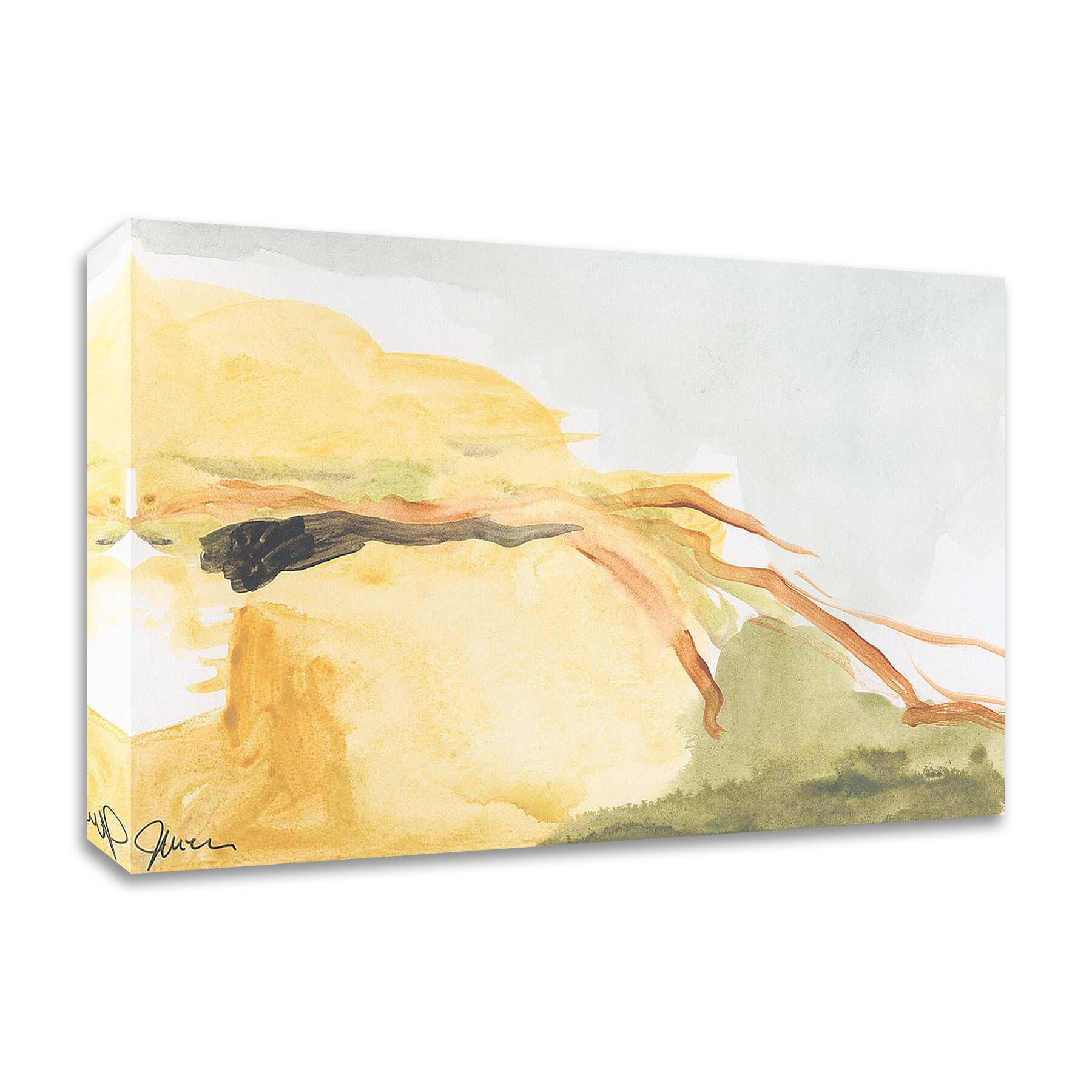Tangletown Fine Art 8W1023DC-4224 Without Expectation Jan Weiss 24-in H x 42-in W Abstract Print on Canvas