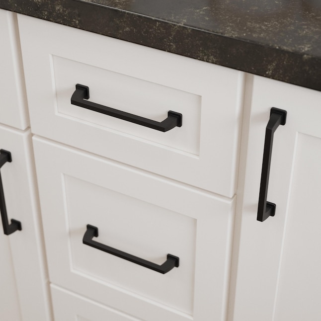 Brainerd Rounded Square 5 1 16 In, Black Kitchen Cabinet Drawer Pulls