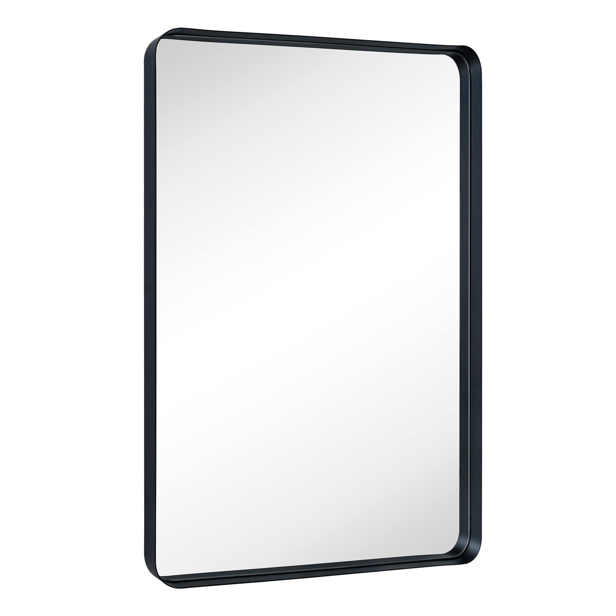 TEHOME  Arthers 30 in. W x 48 in. H Extra Large Rectangular Metal Framed Wall Mounted Bathroom Vanity Mirror (Matt Black)