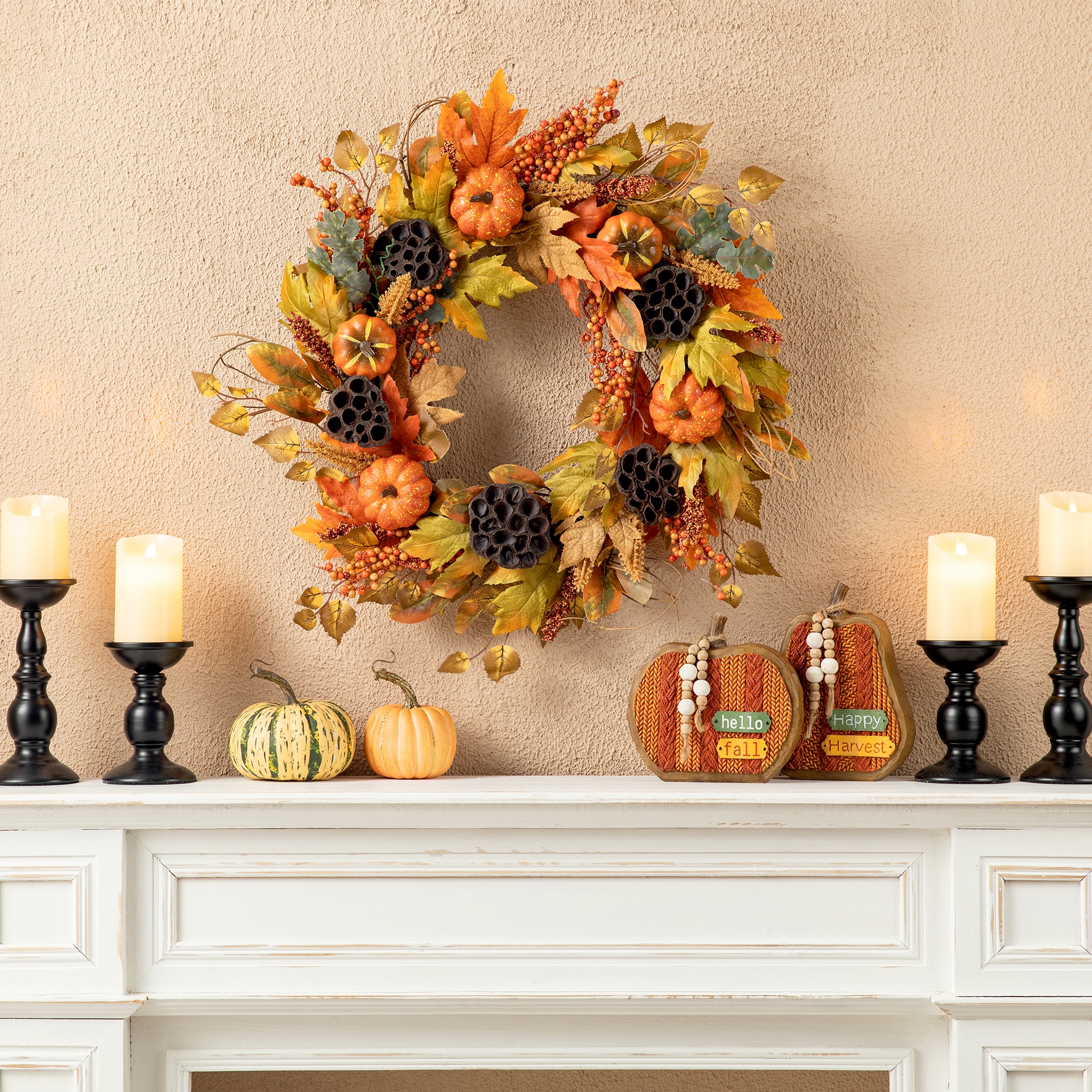 Glitzhome 2019500013 Indoor-Thanksgiving-Decor - View #3