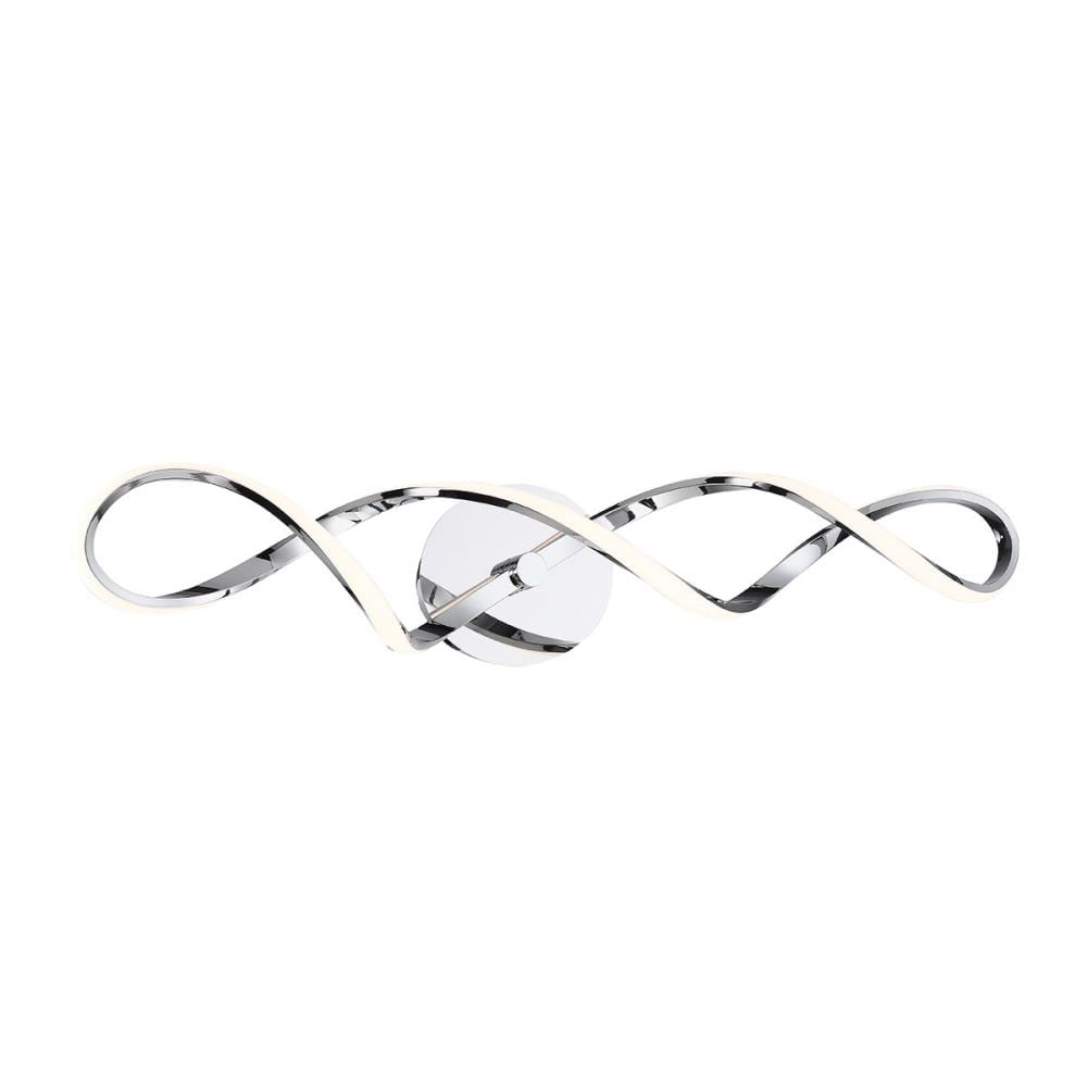 dweLED WS-47838-CH Interlace 37.5-in 1 -Light Polished Chrome Integrated LED Modern/contemporary Vanity light