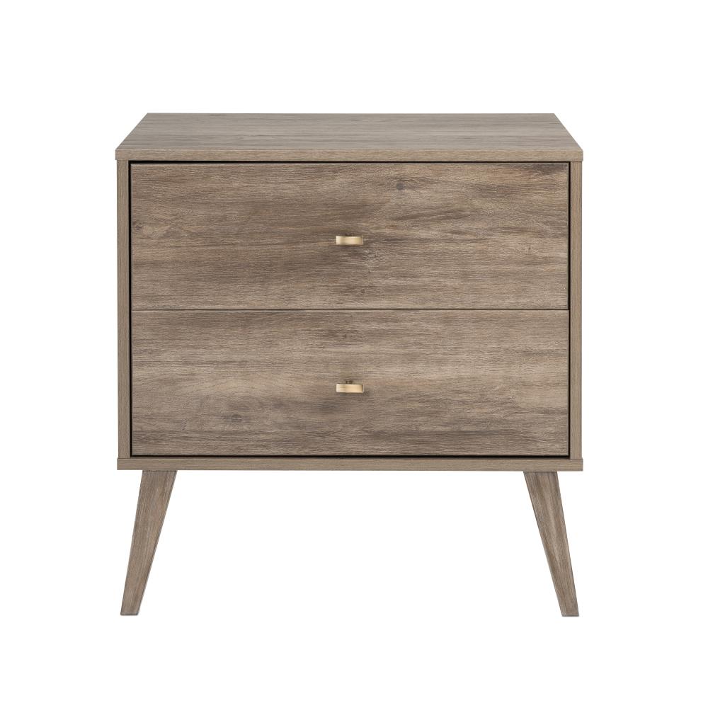 Prepac Milo Drifted Gray Nightstand - Coastal Style, Finished in ...