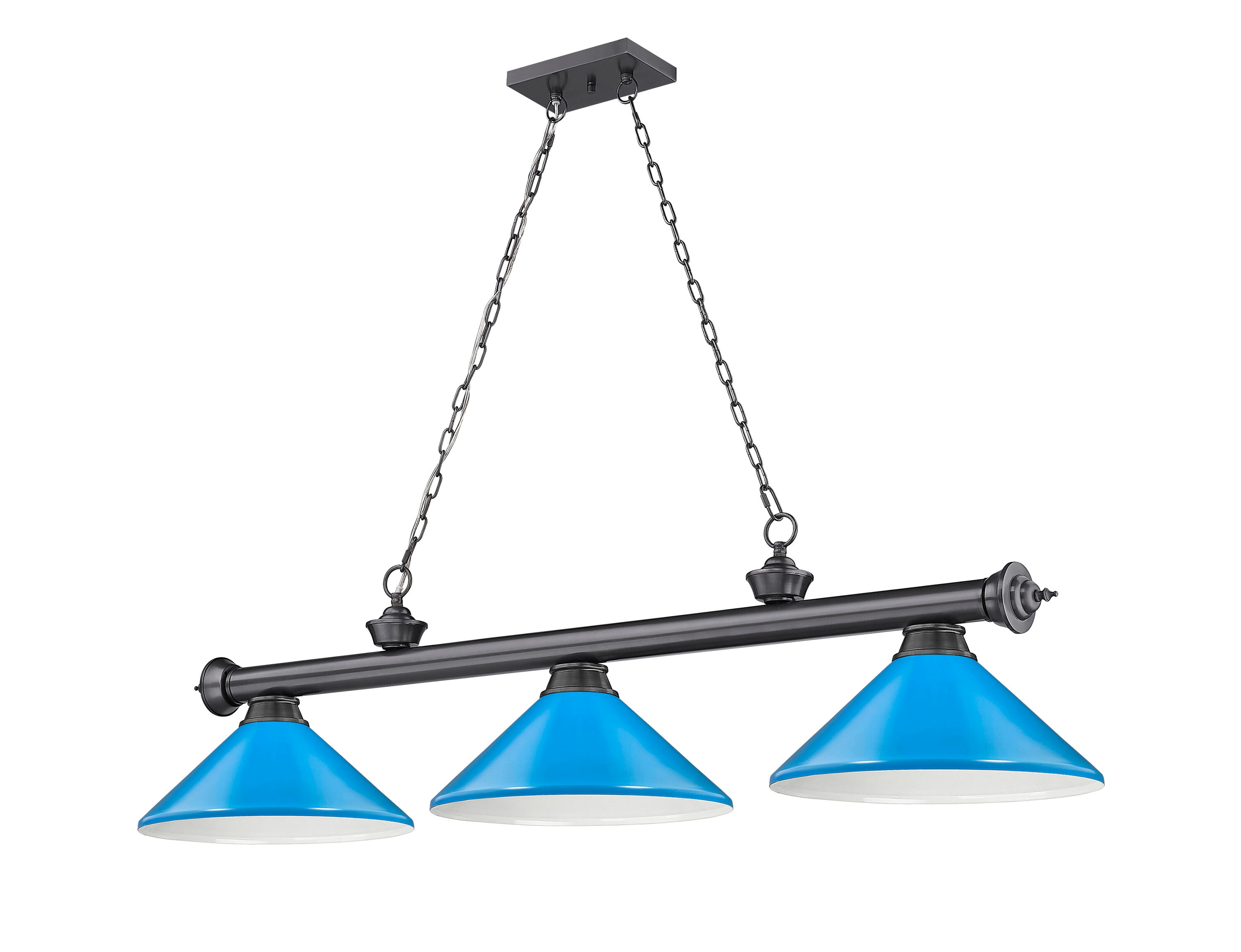 Z-Lite 2306-3BP-MEB Pool-Table-Lighting - View #5