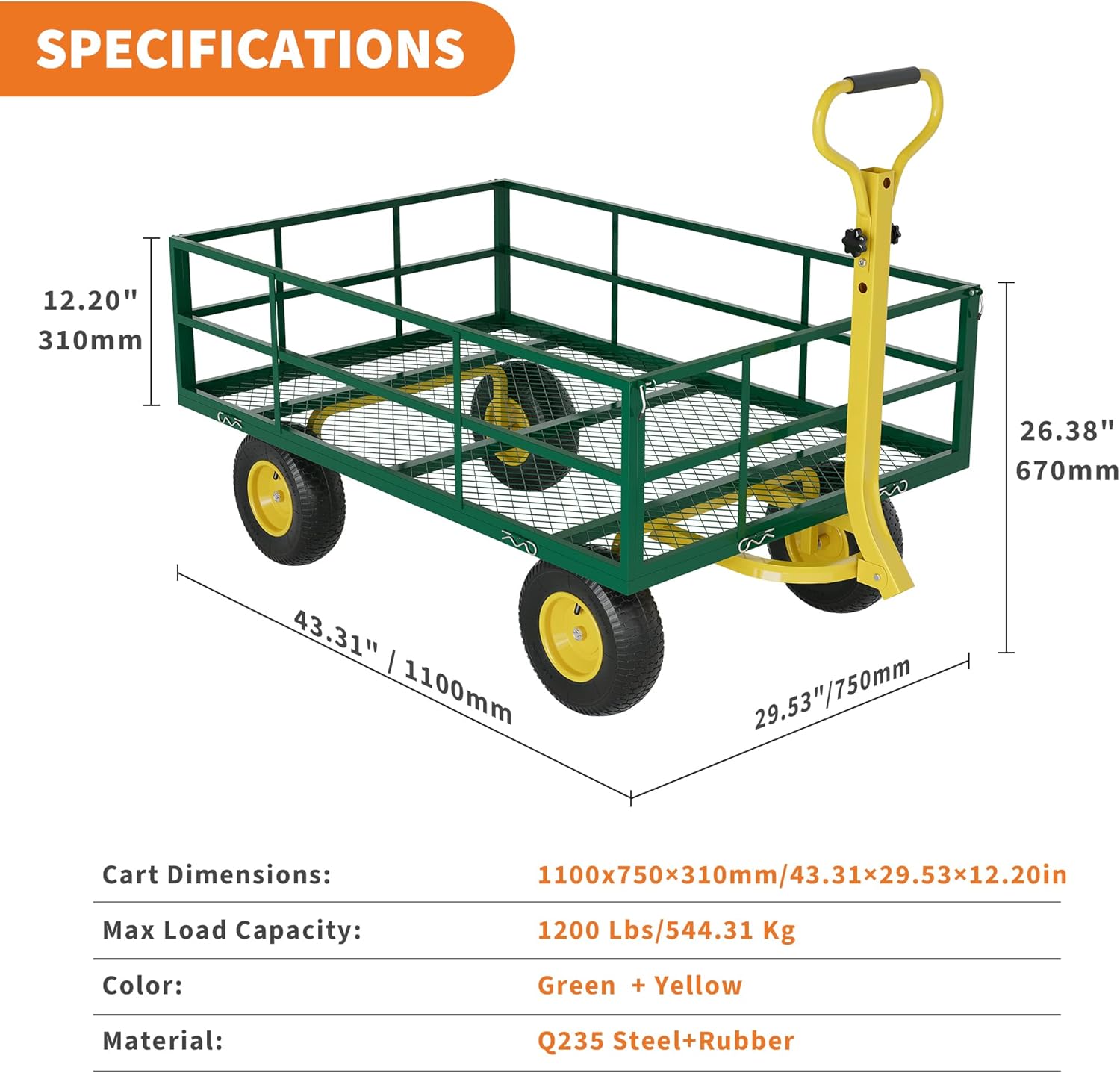 GAOMON CQC-2K75V0-4HUI Yard-Carts - View #7