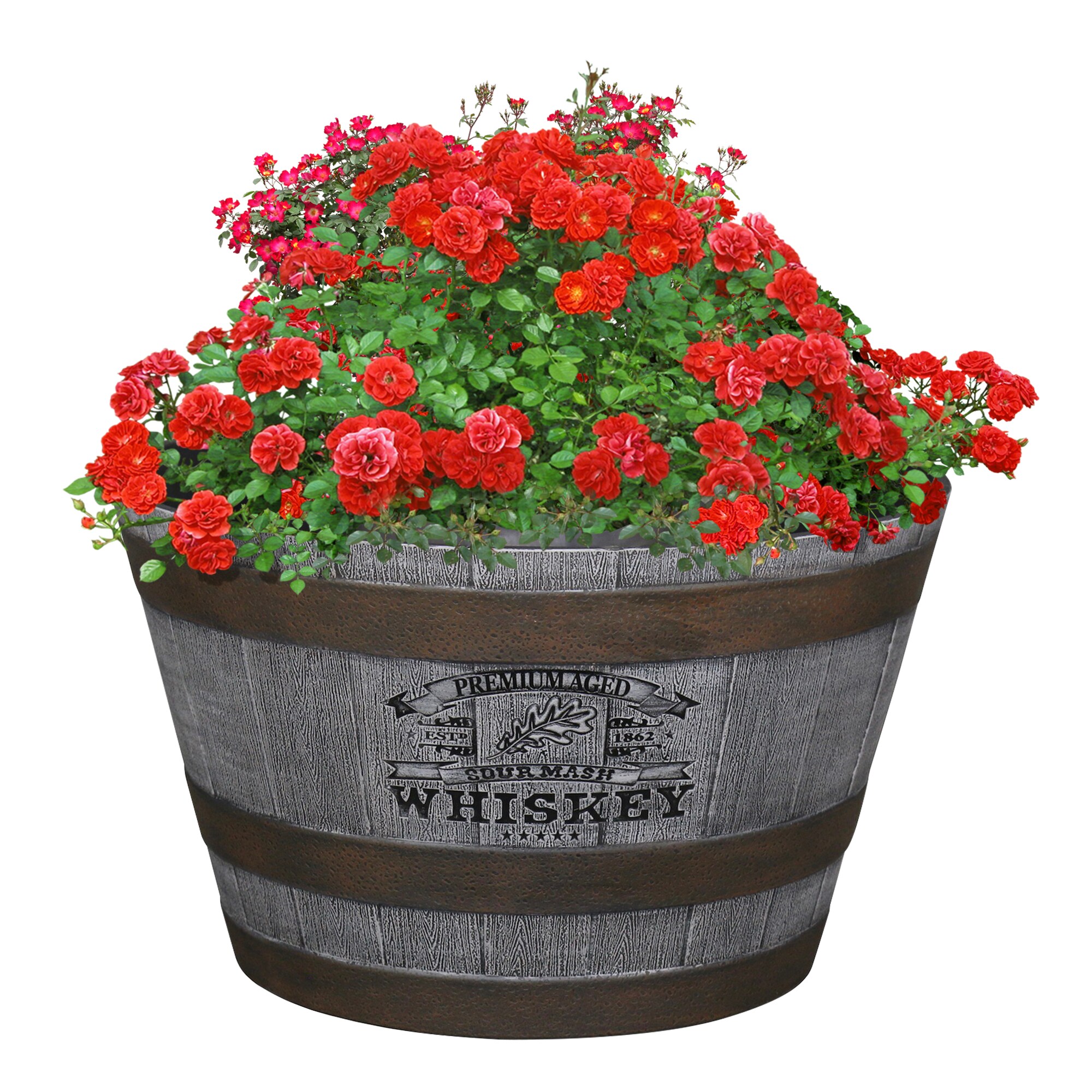 rose design 2.5 inch large whiskey