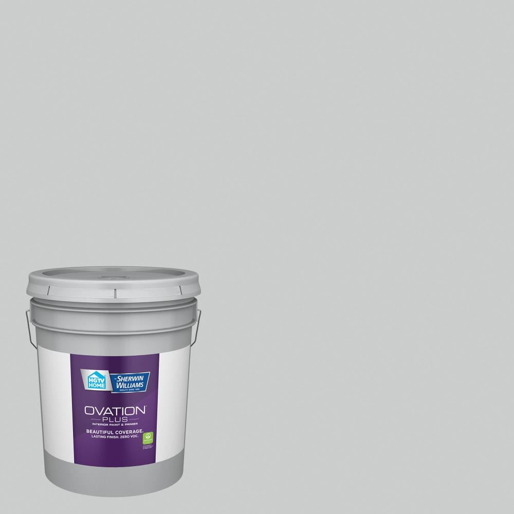HGTV HOME by Sherwin-Williams 4008-1A-2557223 Ovation Plus Flat Bay Waves 4008-1A Latex Interior Paint Paint + Primer ( 5-gallon )