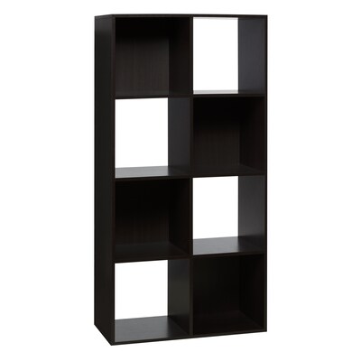 8 Cube Storage Organizers At Com, Mainstays 8 Cube Bookcase Black