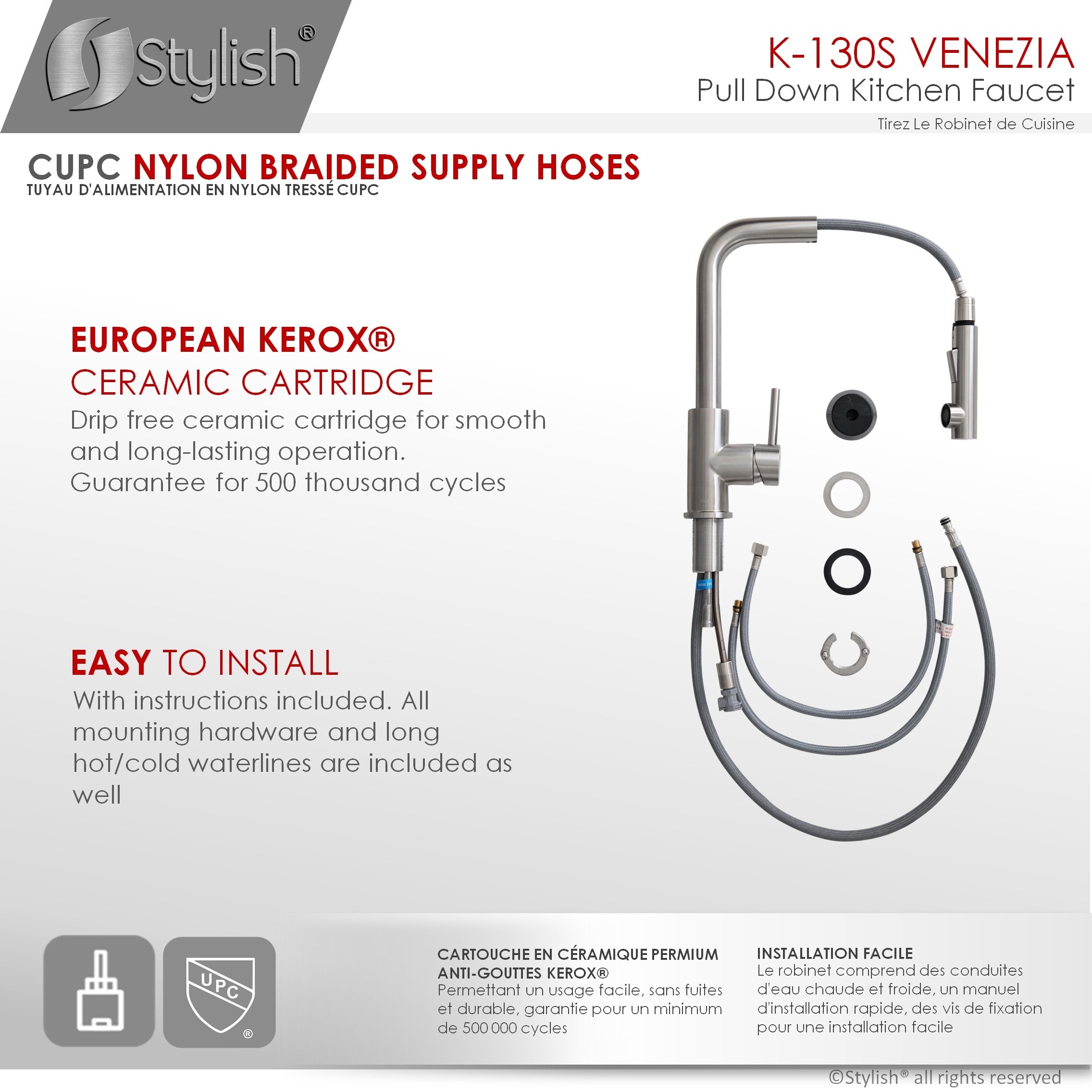 Stylish K-130S Kitchen-Faucets - View #4