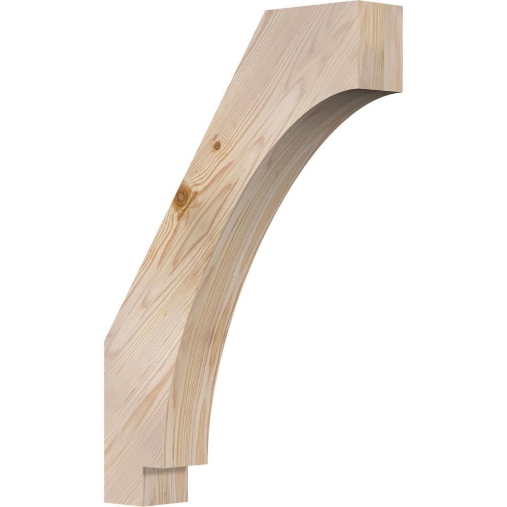 Ekena Millwork BRC04X18X26IMP00SDF 3-1/2-in x 18-in x 26-in Douglas Fir Unfinished Wood Imperial smooth