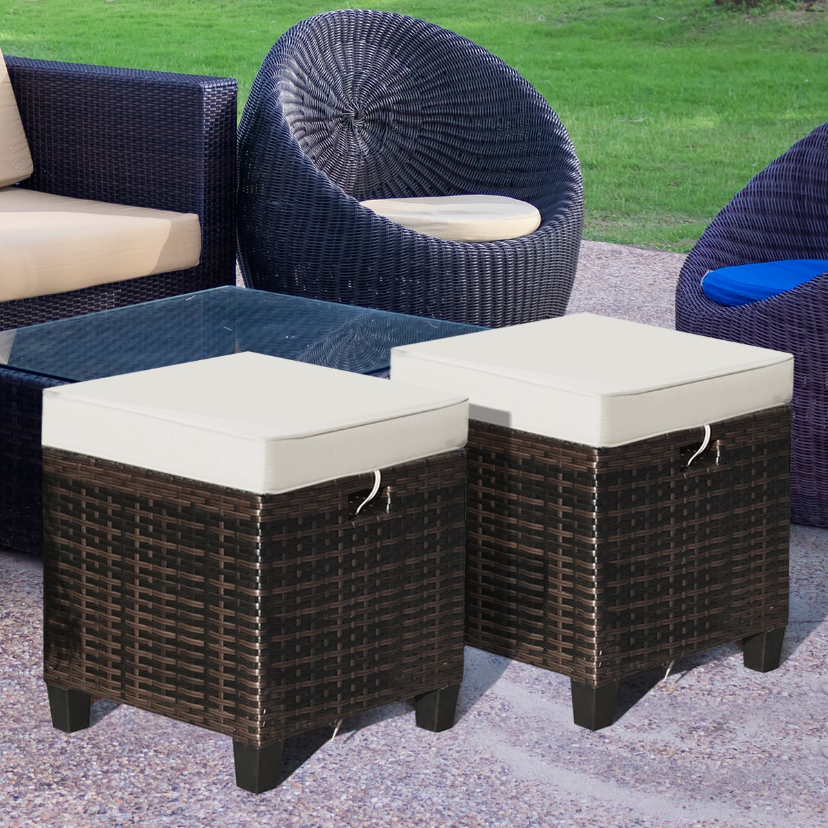 Slickblue D-CO-NB73236WH Stools-Ottomans - View #2