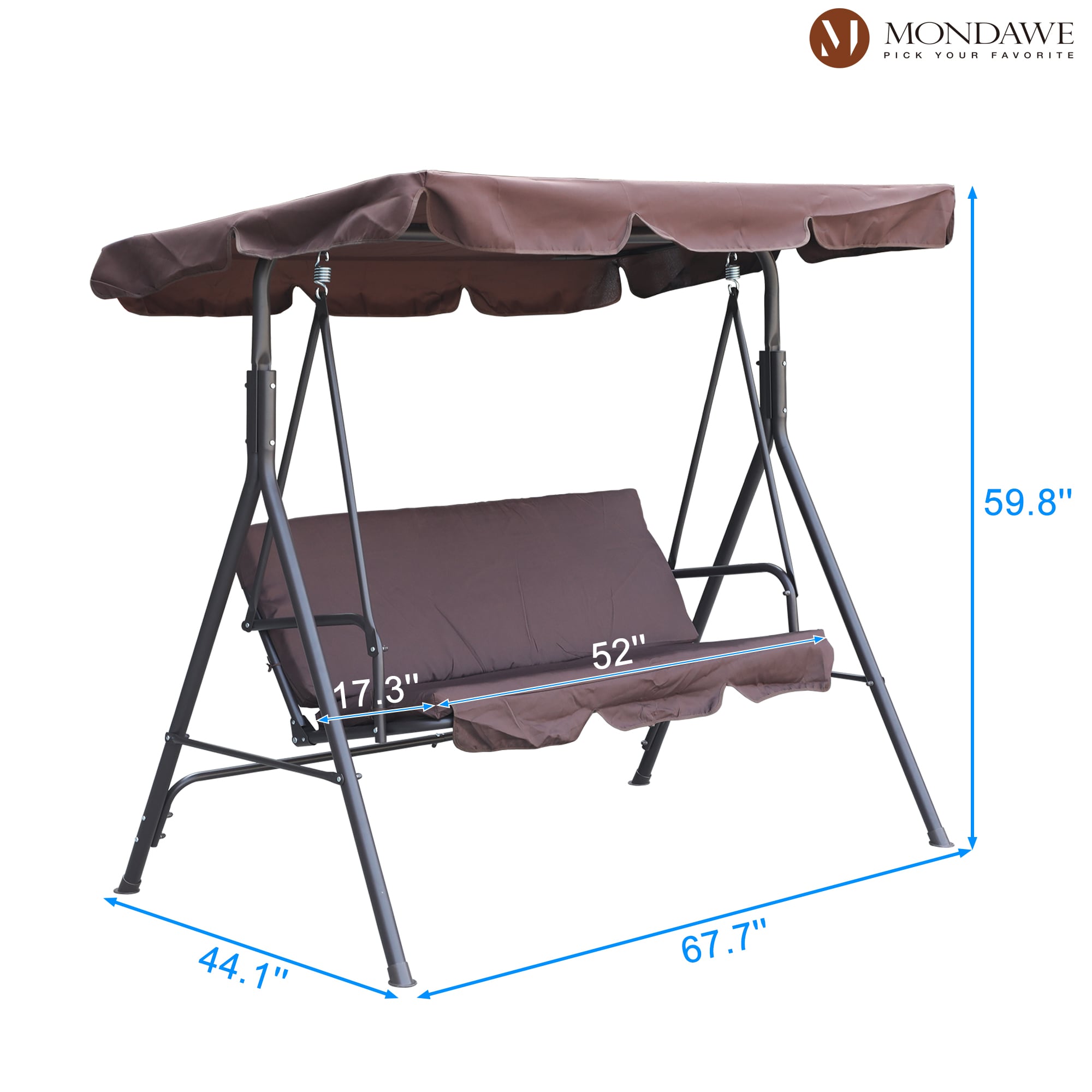 Mondawe MD-8003BR Swing-Gliders - View #6