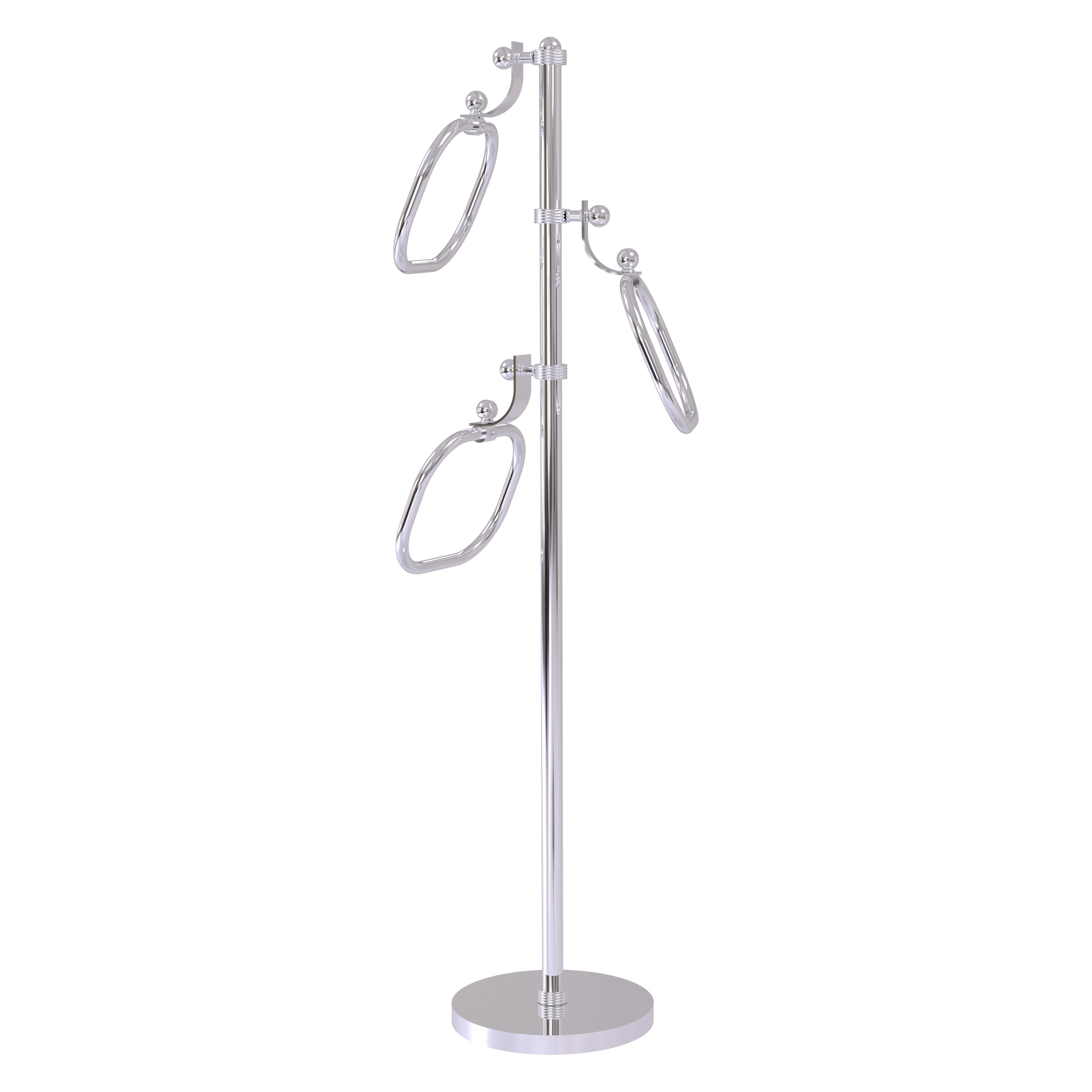 Allied Brass TS-83G-PC Polished Chrome Freestanding floor Single Towel Ring