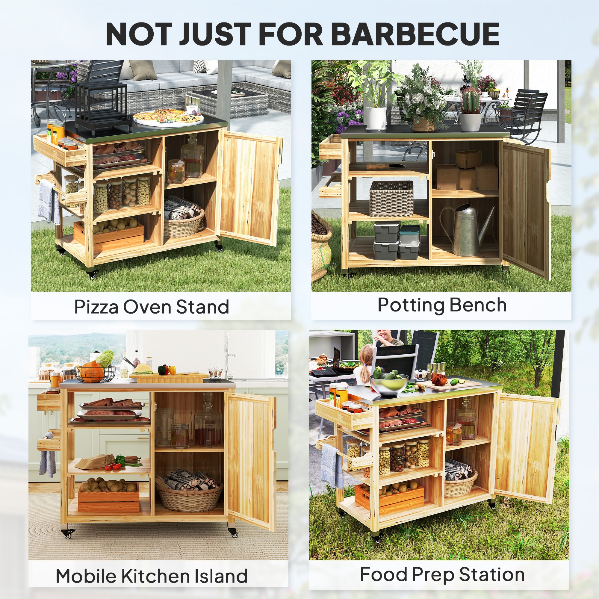 Outsunny 846-151V00ND Grill-Carts-Grill-Stands - View #5