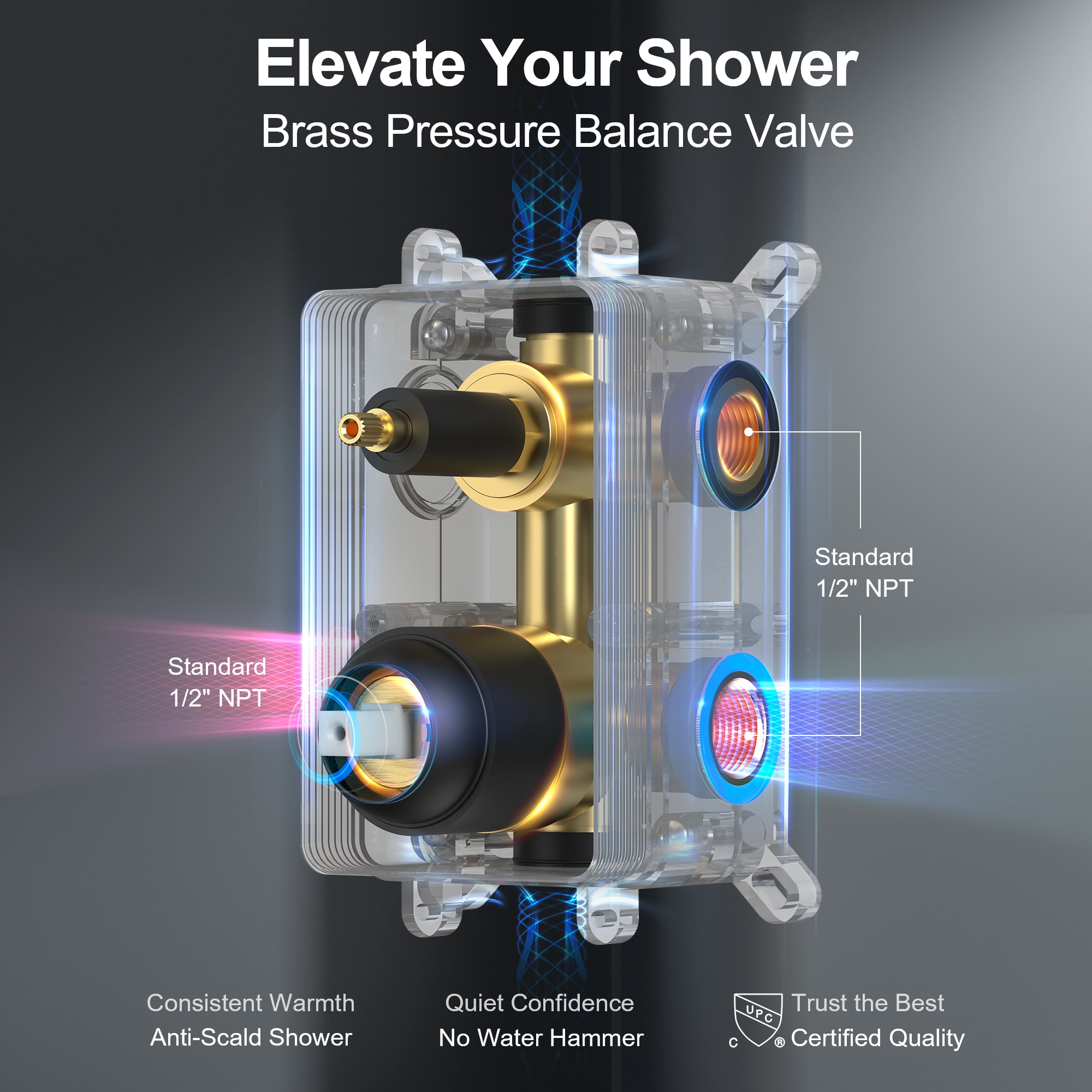 GRANDJOY SGF10GJ-59-BL10 Tub-Shower-Faucets - View #10