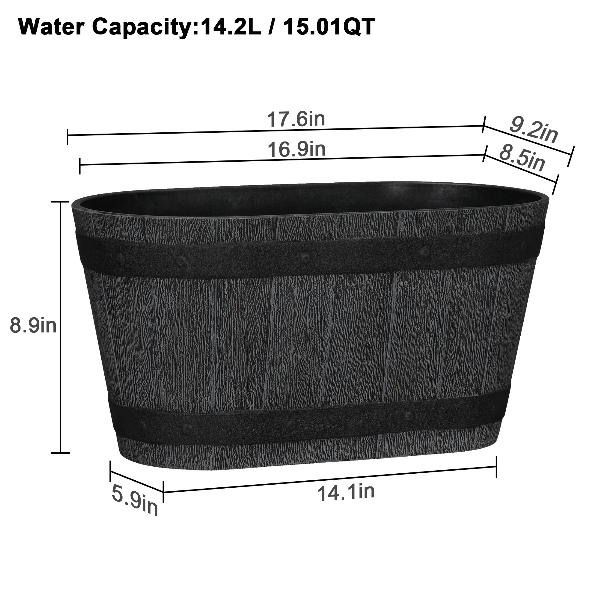 Style Selections PLGW418ZYL Planter-Window-Box - View #5