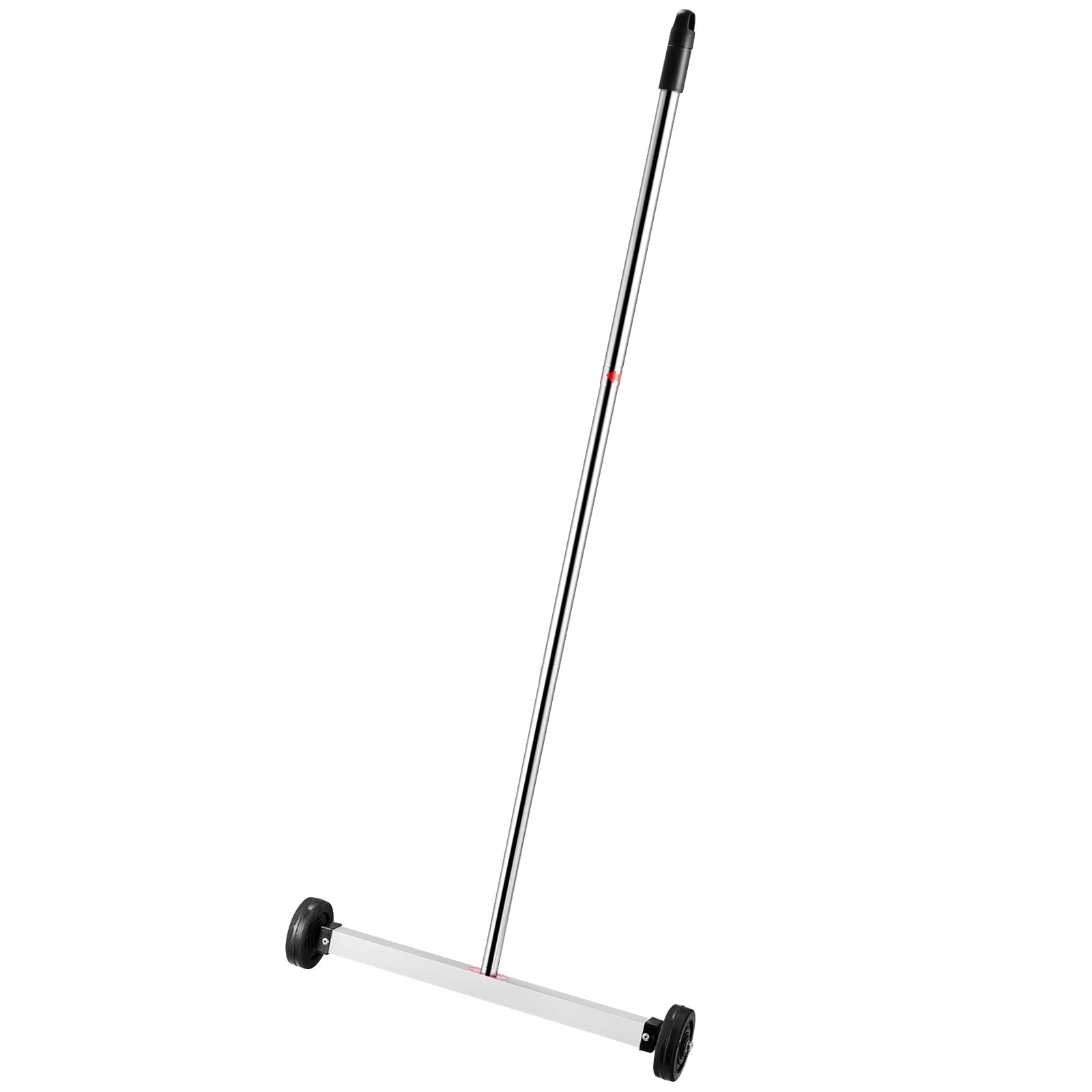 GIVIMO Magnetic Sweeper with Wheels 17-in Mini Rolling Magnet 10-lb Pickup Capacity Adjustable Telescoping Handle for Nails Screws and Metal Debris #LW108GIVSS1533
