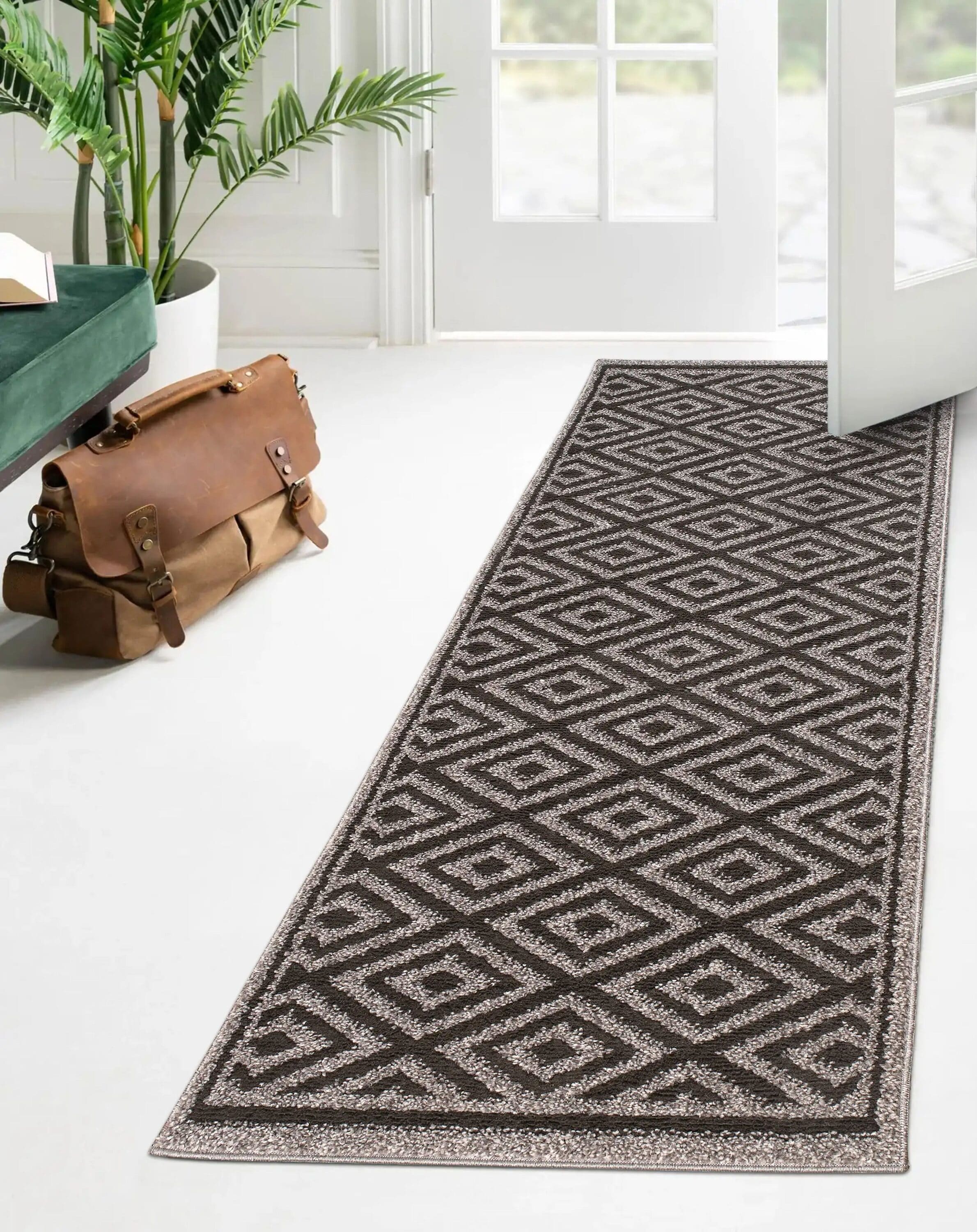 Sofihas Indoor Rugs for Entryway Floor 30in x 30in Indoor Door Mat Machine Washable Entrance Mat for Traction Support with Non Slip Rubber Backing