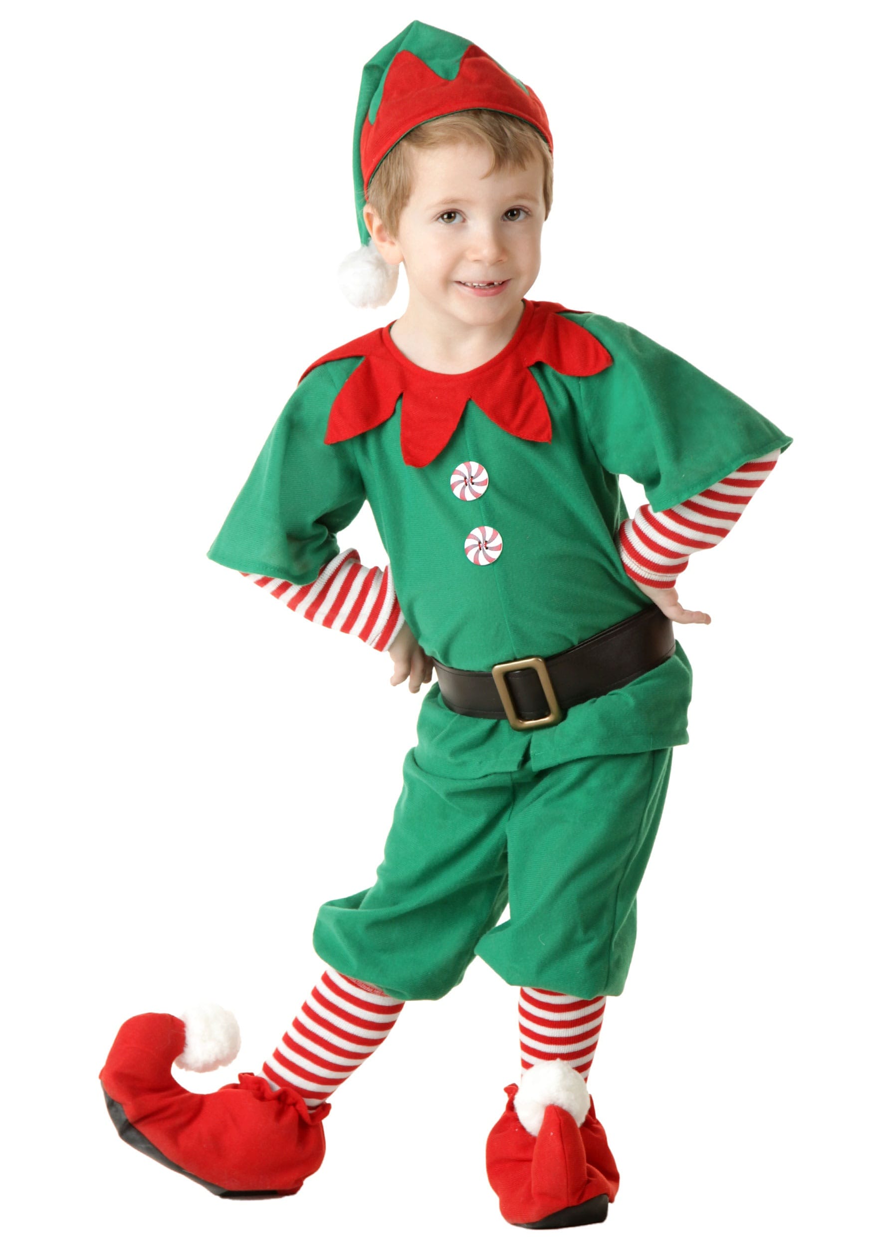 HalloweenCostumes.com FUN Costumes Happy Christmas Toddler Elf Costume Christmas Costumes 4T