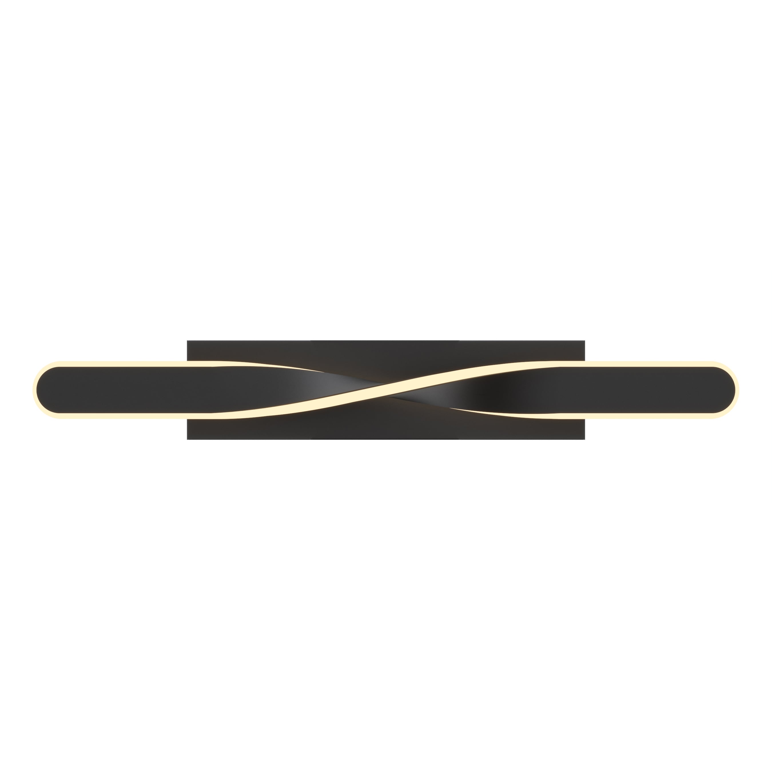 AFX TWTV2405L30D1BK Twist 23.8-in 1 -Light Black Integrated LED Modern/contemporary Vanity light