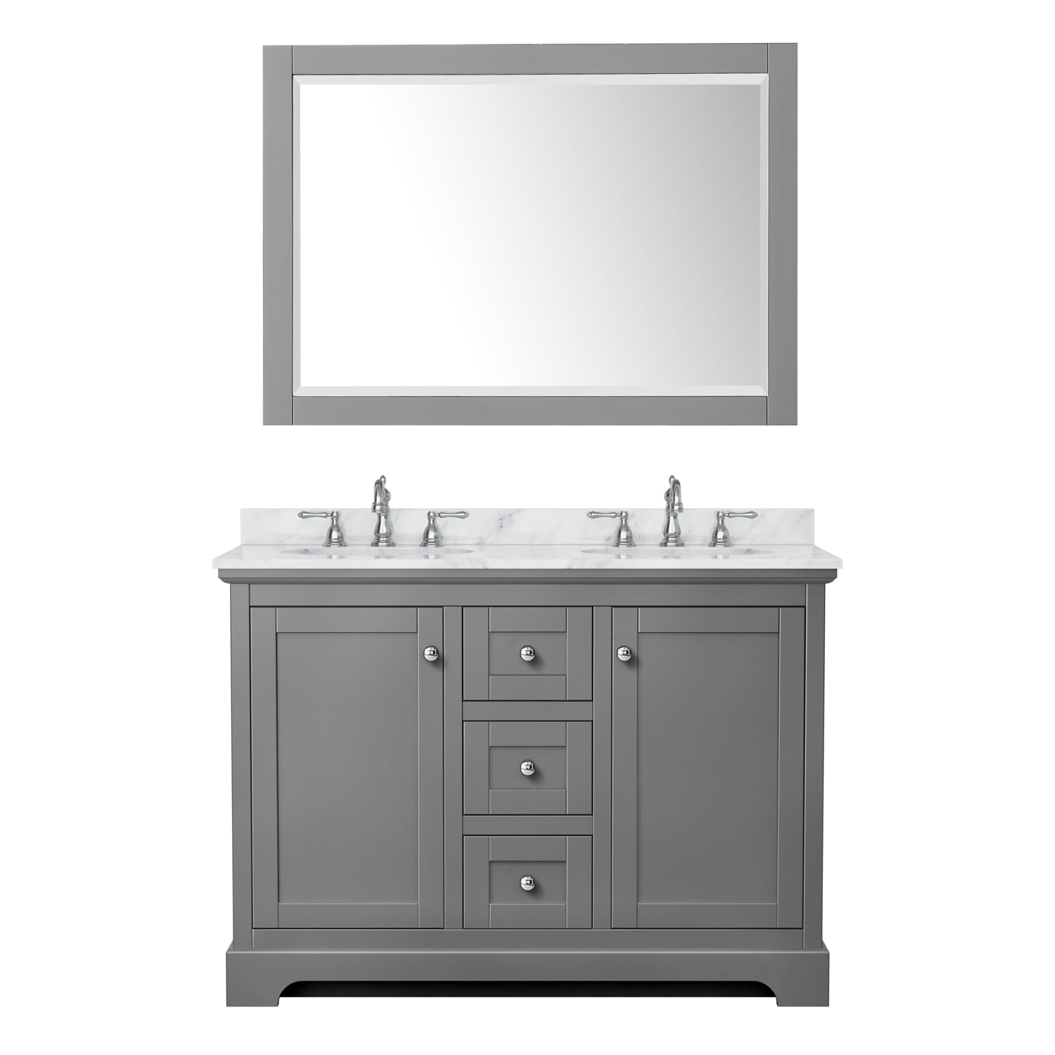 Wyndham Collection WCV232348DKGCMUNOM46 Bath-Vanity-Combo - View #3