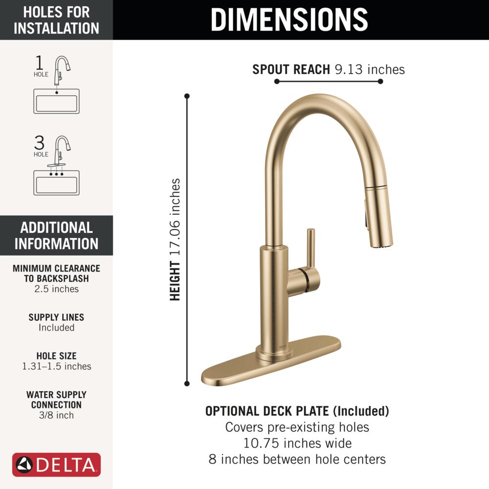 Delta 19867LF-CZ Kitchen-Faucets - View #3