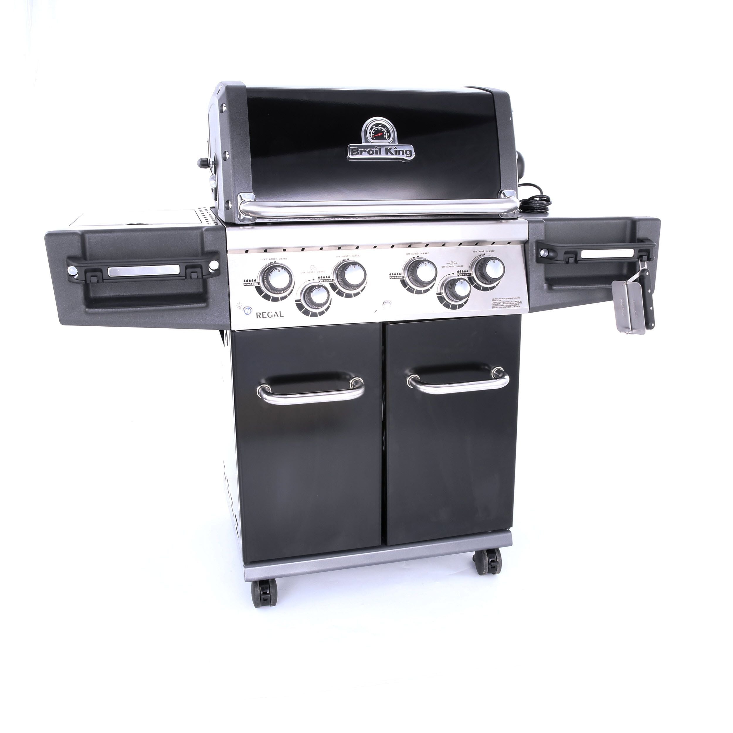 Broil King Regal 490 Black 4 Burner Liquid Propane Gas Grill With 1 Side Burner With Rotisserie Burner In The Gas Grills Department At Lowes Com