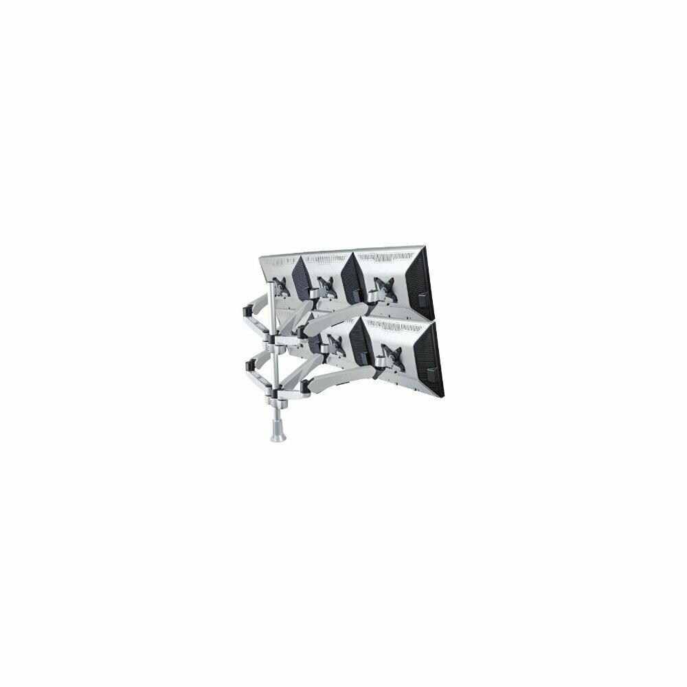  CTYI043 Cotytech DM-C6SA7-C Six Monitor Desk Mount Spring Arm 6 Quick Release
