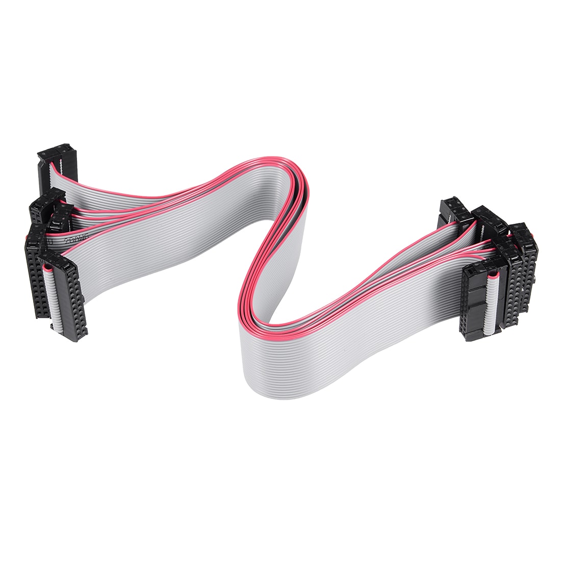 Unique Bargains IDC 24 Pins Connector Flat Ribbon Cable Female Connector Length 30cm 2.54mm Pitch 5pcs #S26042700UX6113