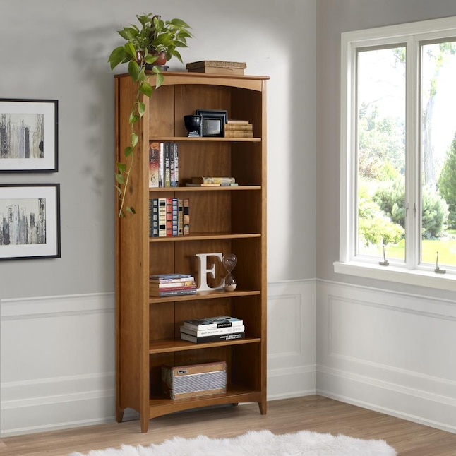 Camaflexi Shaker Style Cherry Wood 6, Mission Style Oak Bookcase Plans Pdf