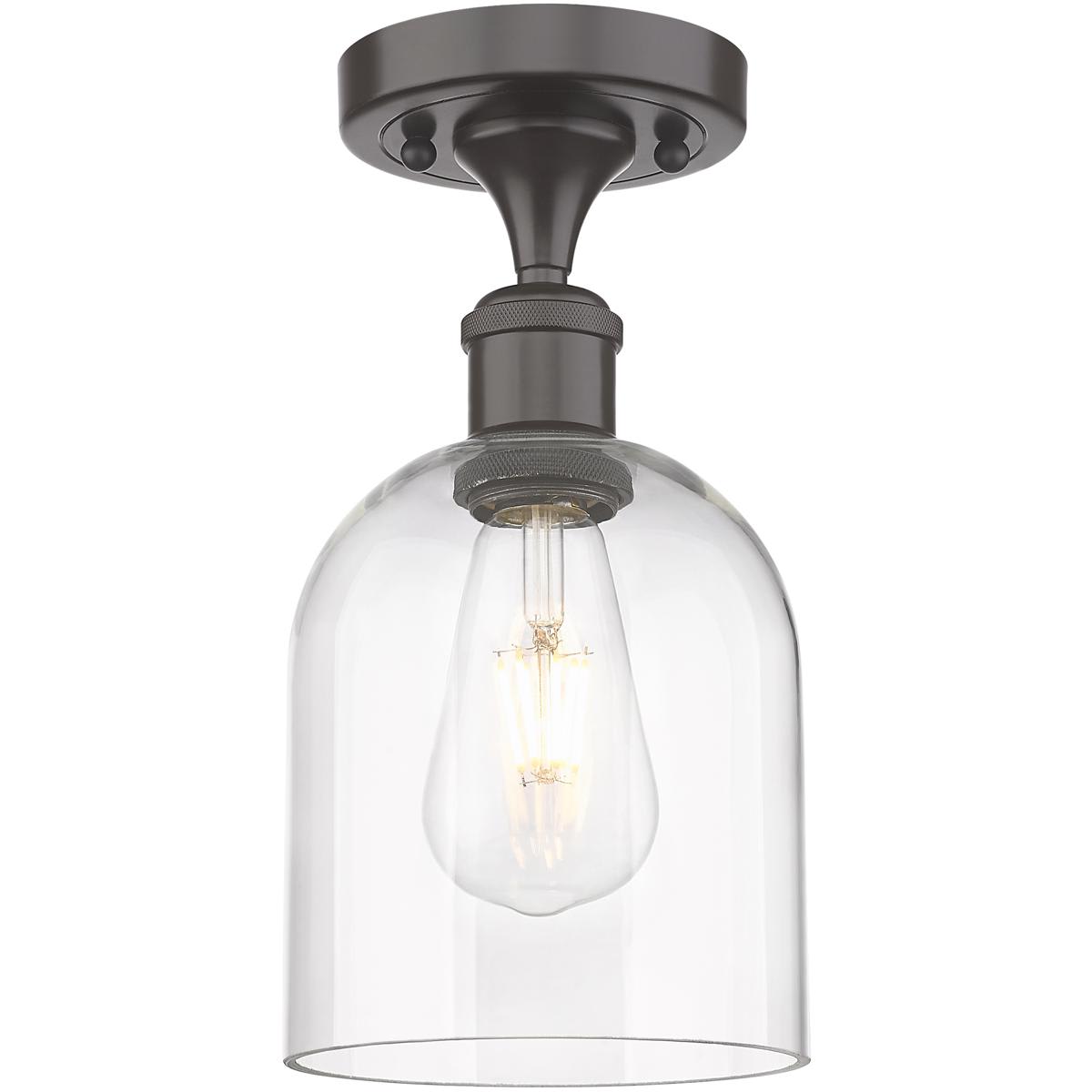 Innovations Lighting -  516-1C-OB-G558-6CL Ballston Bella Semi-Flush Mount Oil Rubbed Bronze