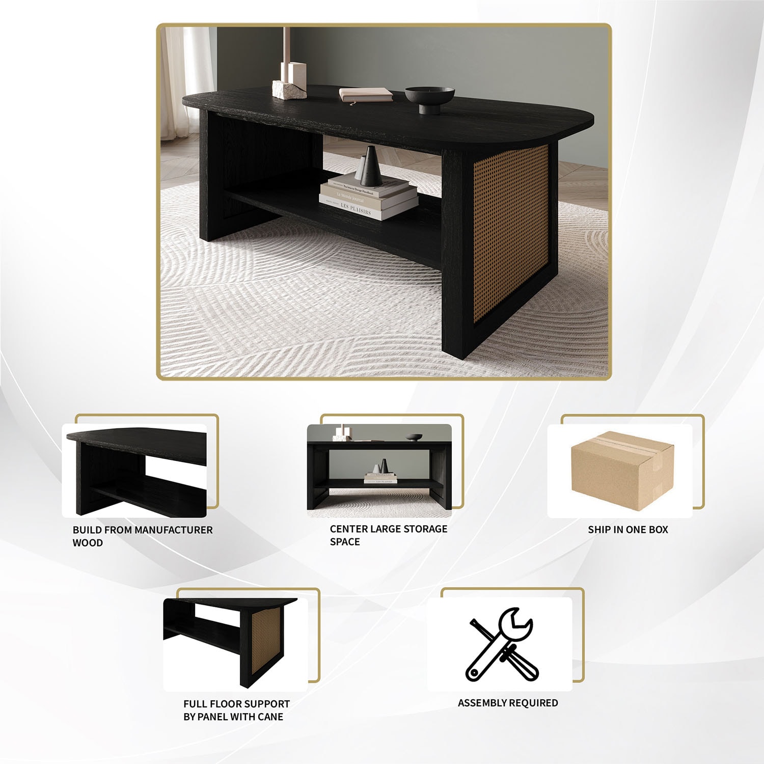 ChaletPosh C90194CT-BK Coffee-Tables - View #8