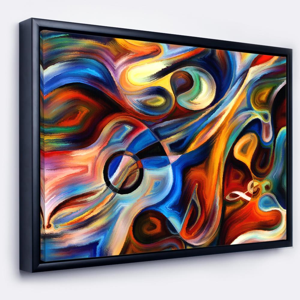 Designart FL6152-42-32-FLB Wood Floater frame 32-Inches H x 42-Inches W Modern Canvas Print
