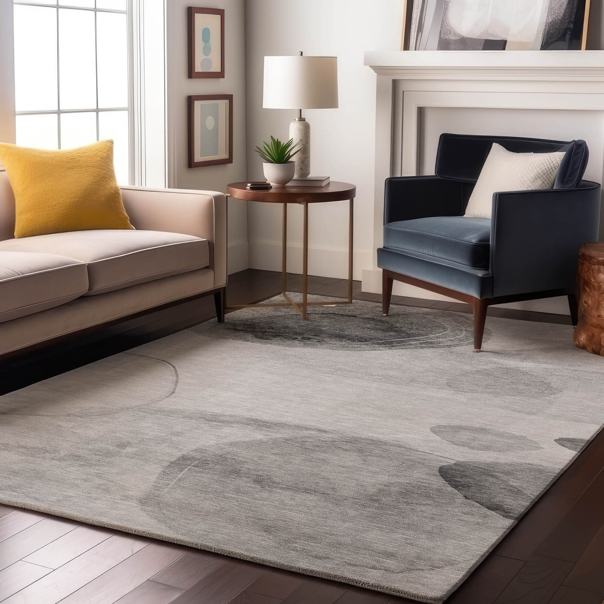 Addison Rugs AMF536FE5X8 Mayfield AMF536FE 5 x 7 (ft) Loomed Polyester Fern Rectangular Indoor Geometric Machine washable Area rug