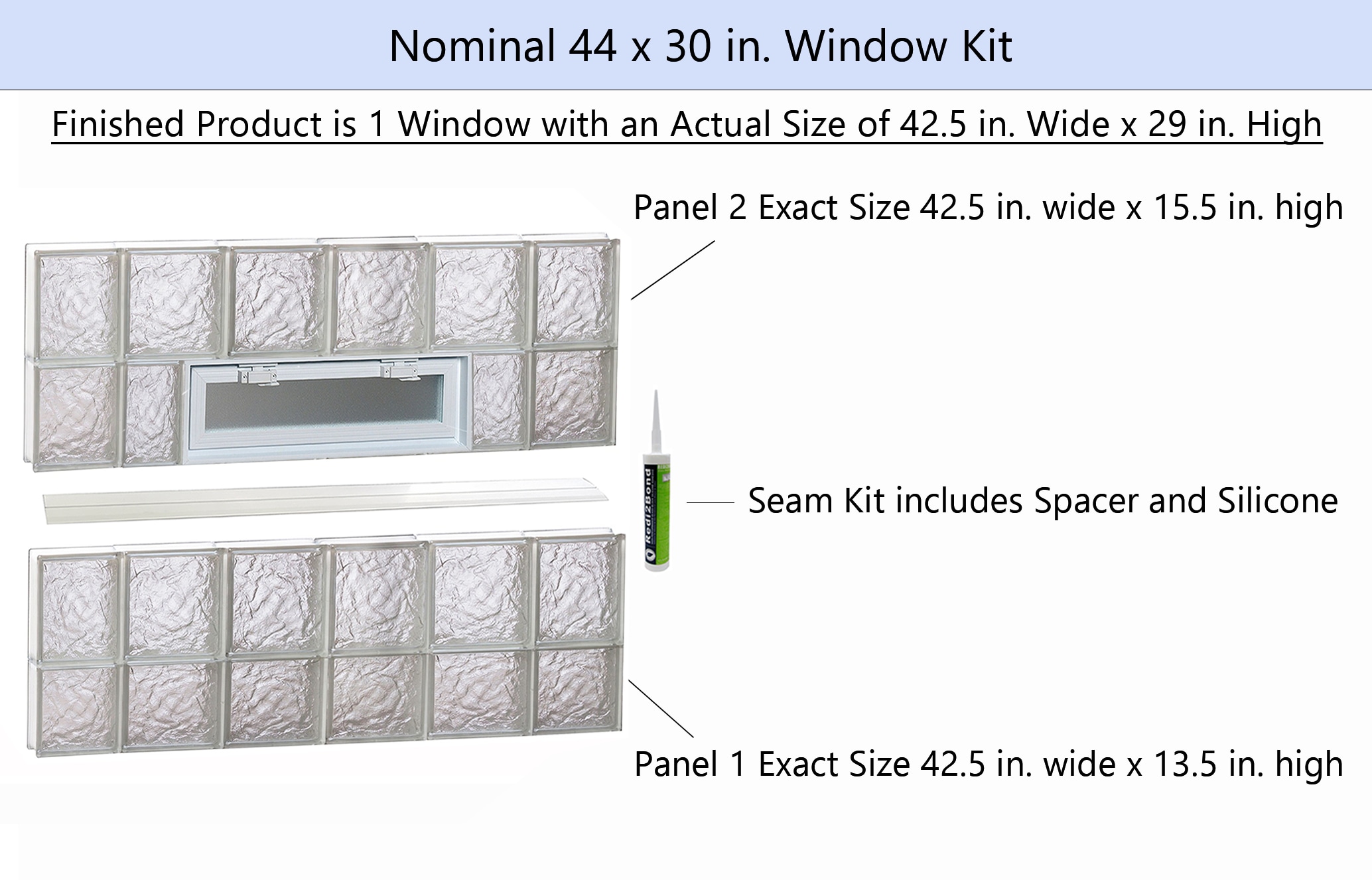 REDI2SET V4430IS Glass-Block-Windows - View #2