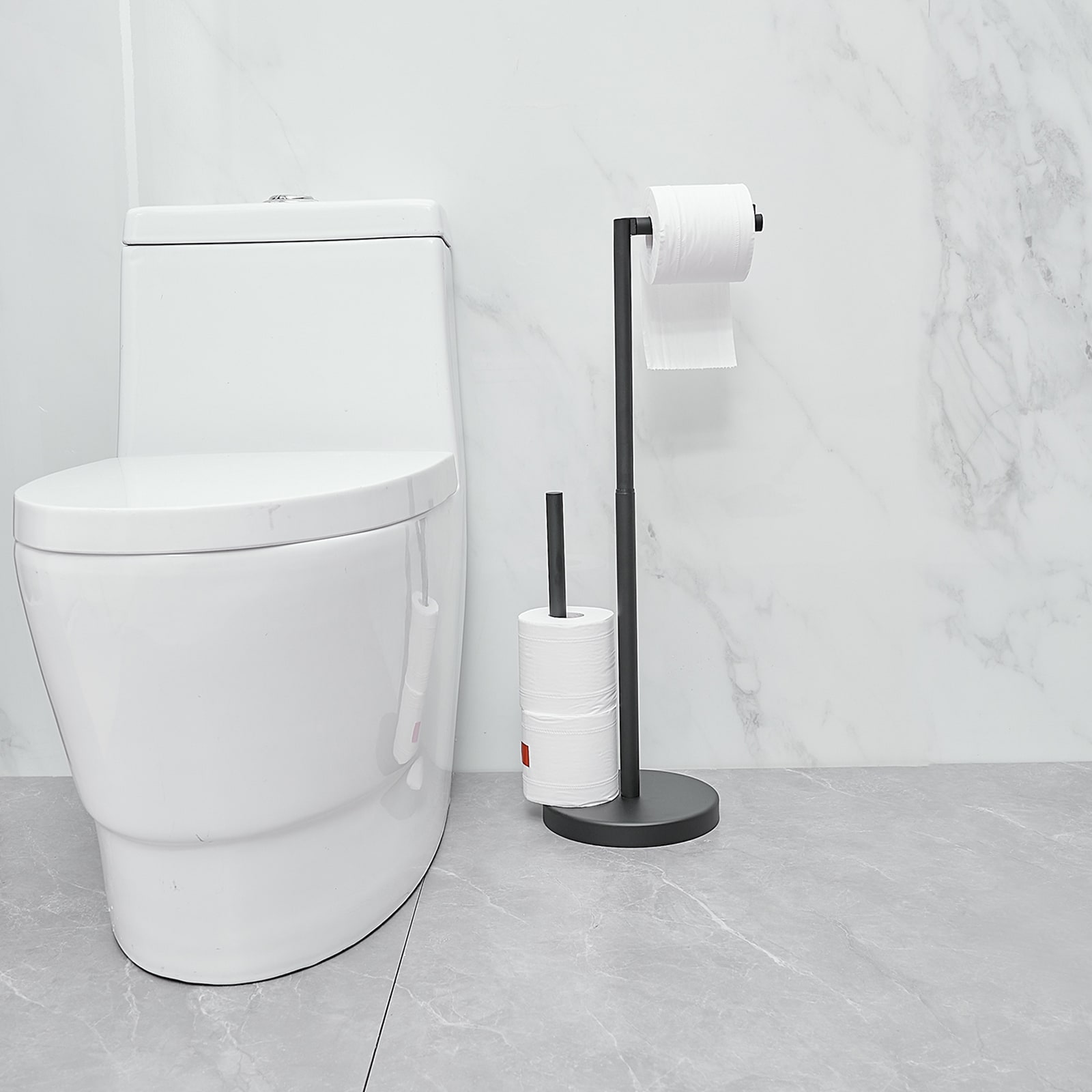 1/3 Rolls Toilet Paper Holder Stand Bathroom Floor Storage With Dispenser  Rustproof Freestanding Tissue Rack Bathroom Holder - Paper Holders -  AliExpress