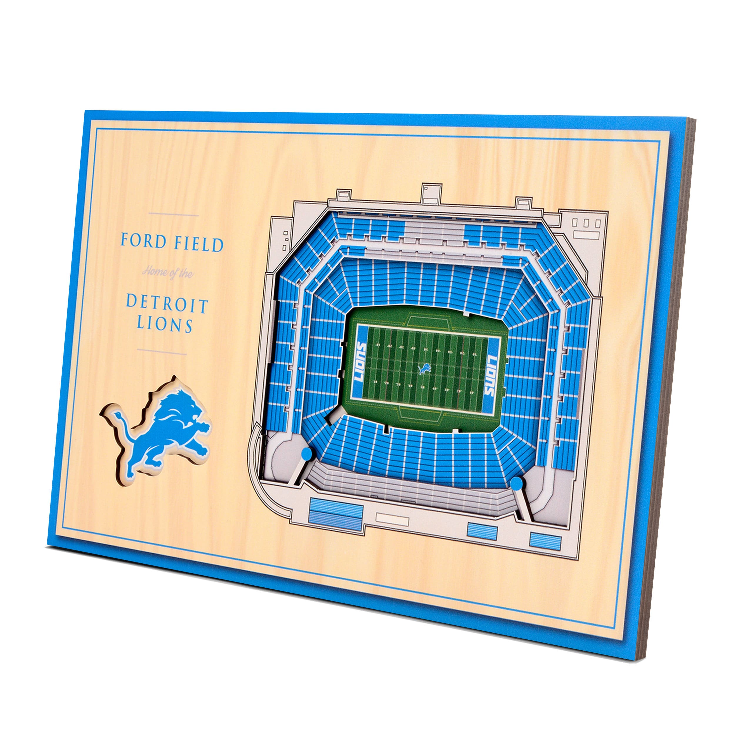 Detroit Lions Halloween Wall Art 12in