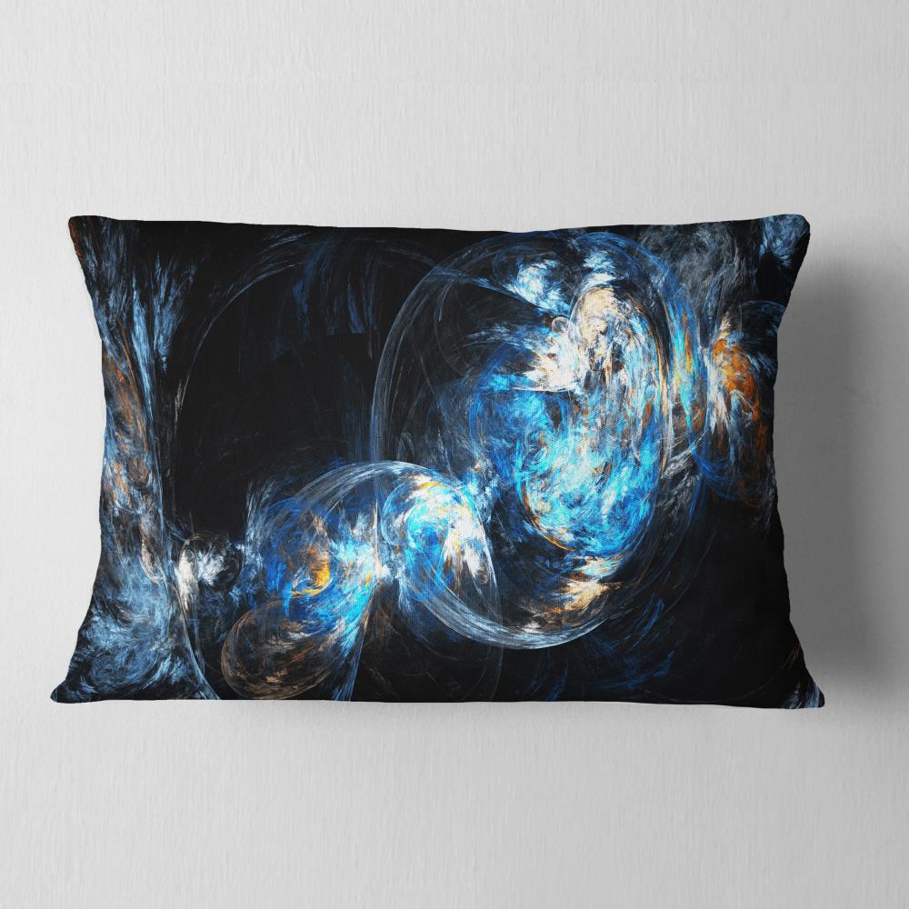 Designart CU8049-12-20 12-in x 20-in Blue Indoor Decorative Pillow