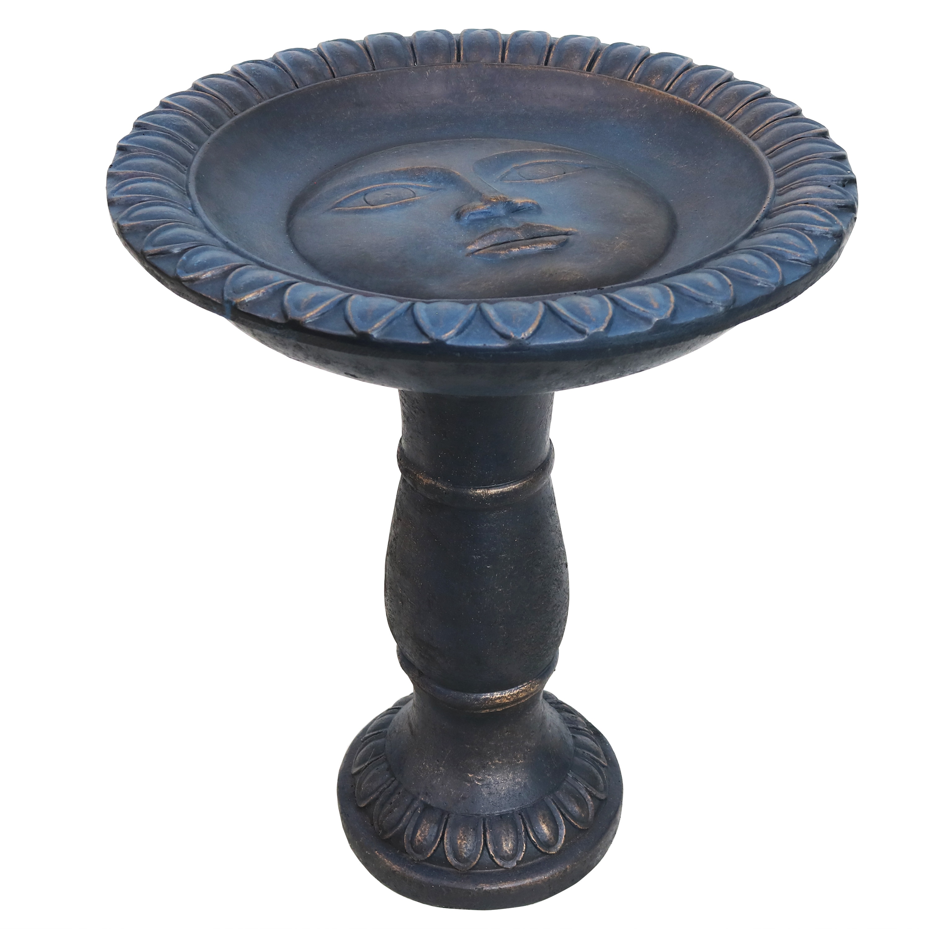 Sunnydaze Decor FWD-495 26-Inches H Gray Concrete Complete birdbath