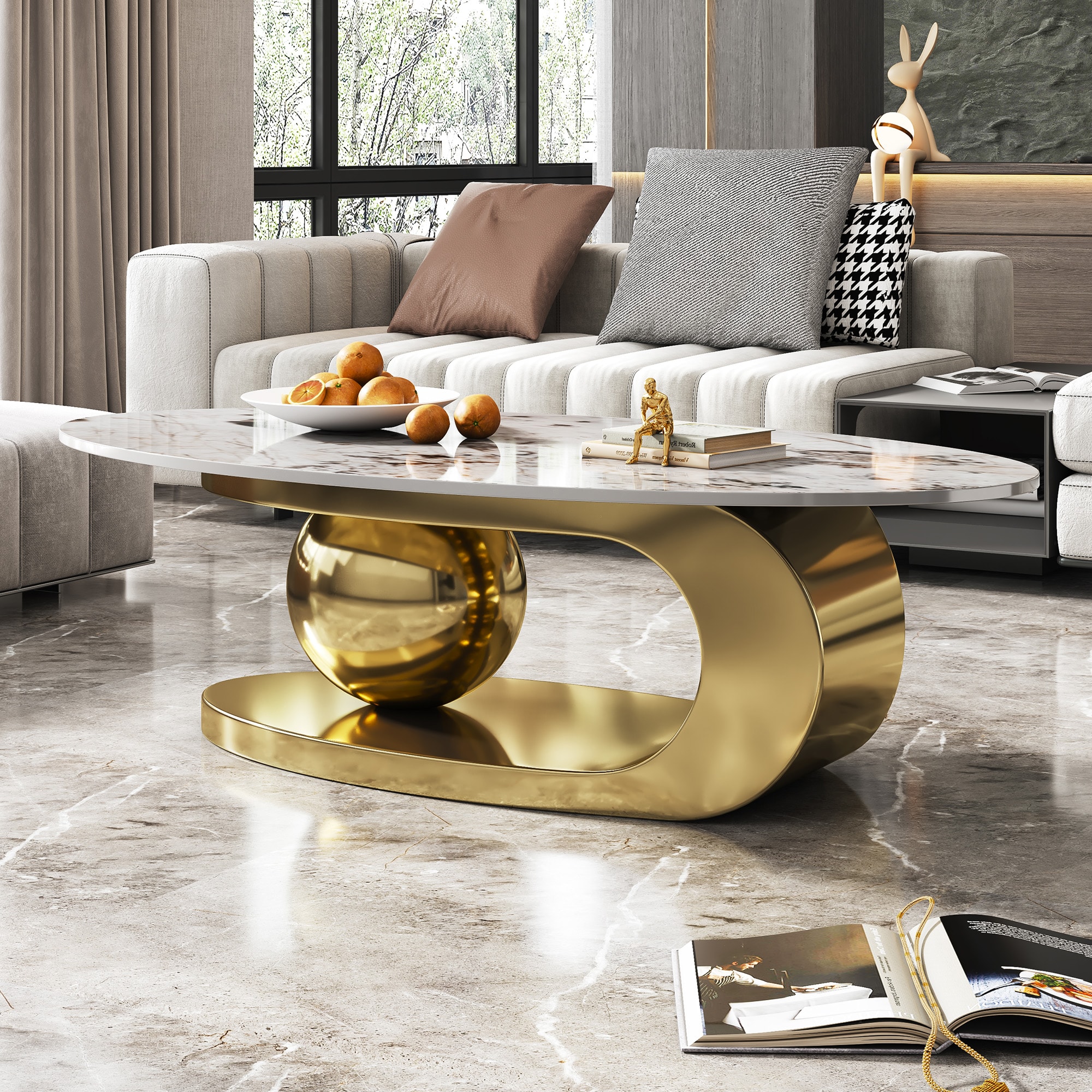 Oizaye YL-618GOLD Coffee-Tables - View #5