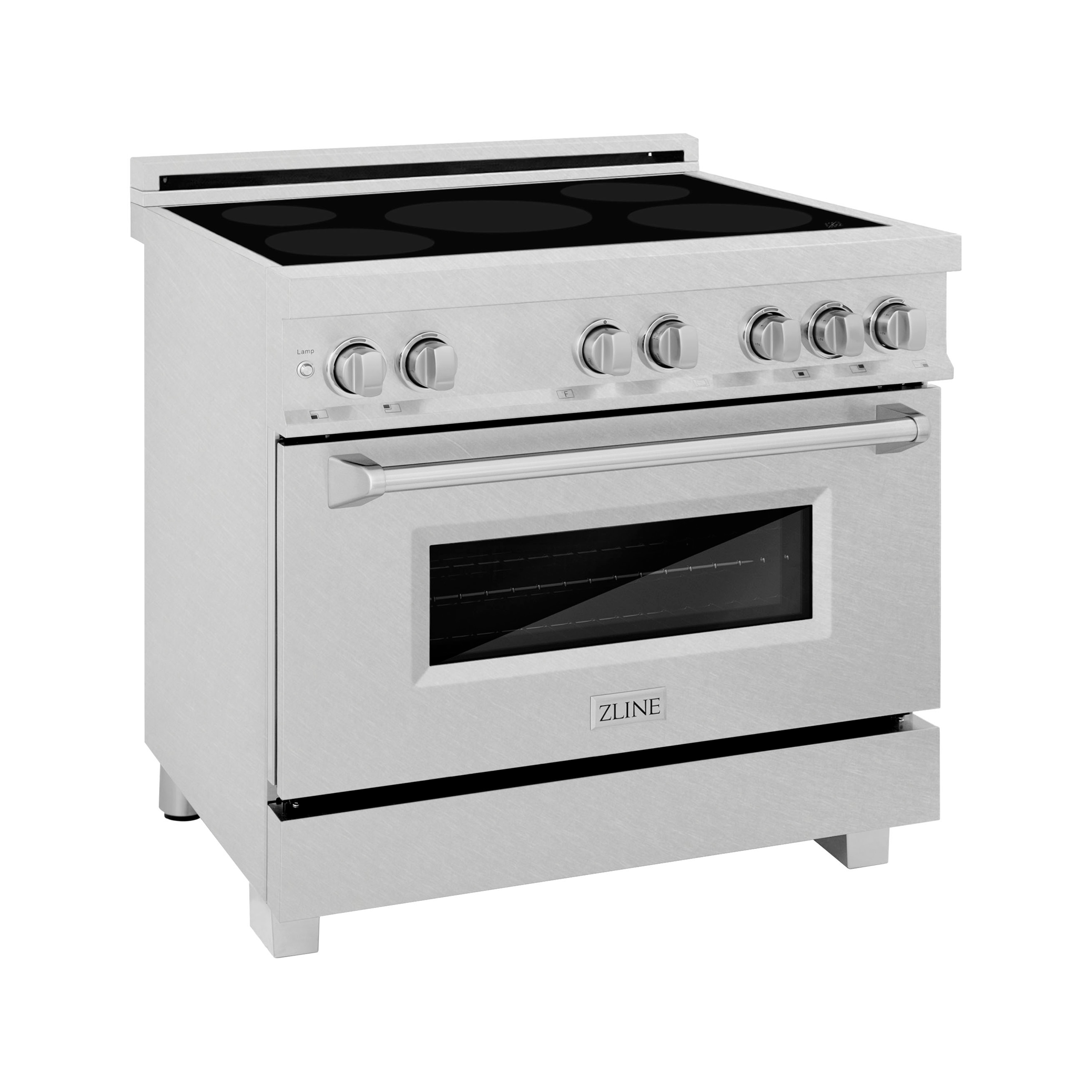 ZLINE KITCHEN & BATH RAINDS-SN-36 Legacy 36-in 5 Burners 4.6-cu ft Manual Cleaning Convection Oven Freestanding Single Induction Range (Fingerprint Resistant Stainless Steel)